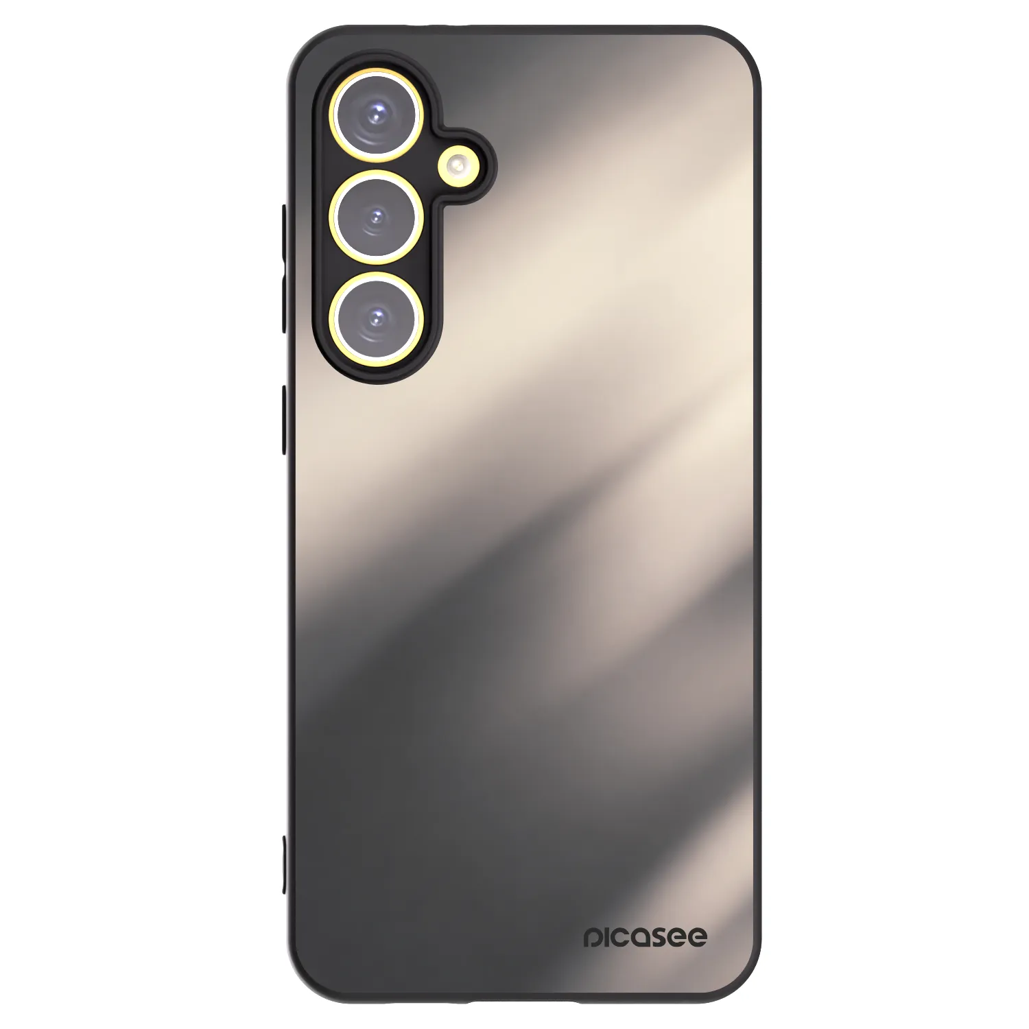 Picasee husă neagră din silicon pentru Samsung Galaxy S24 FE S721B - Smoky Beige