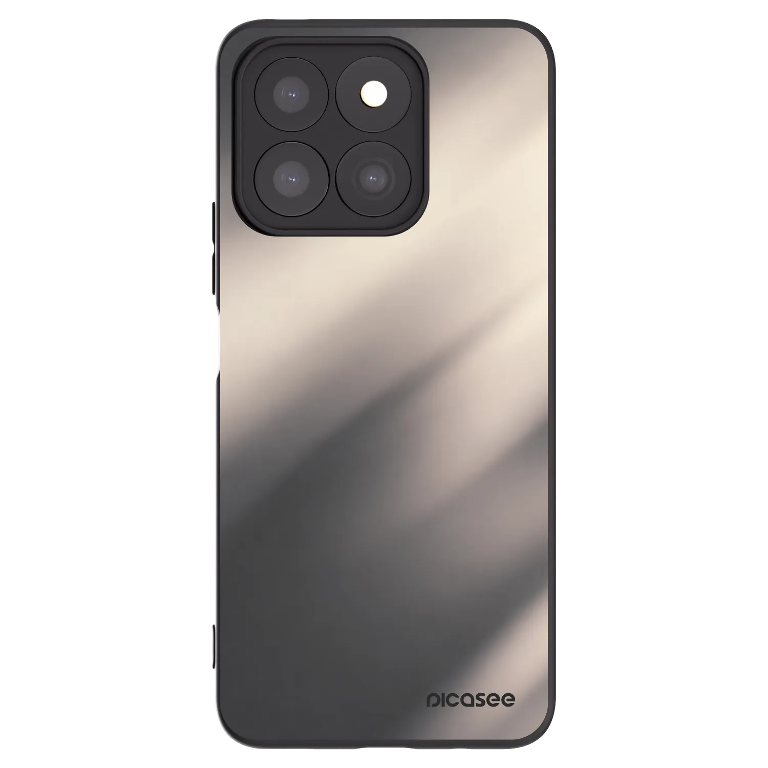 Picasee husă neagră din silicon pentru Honor X8c - Smoky Beige