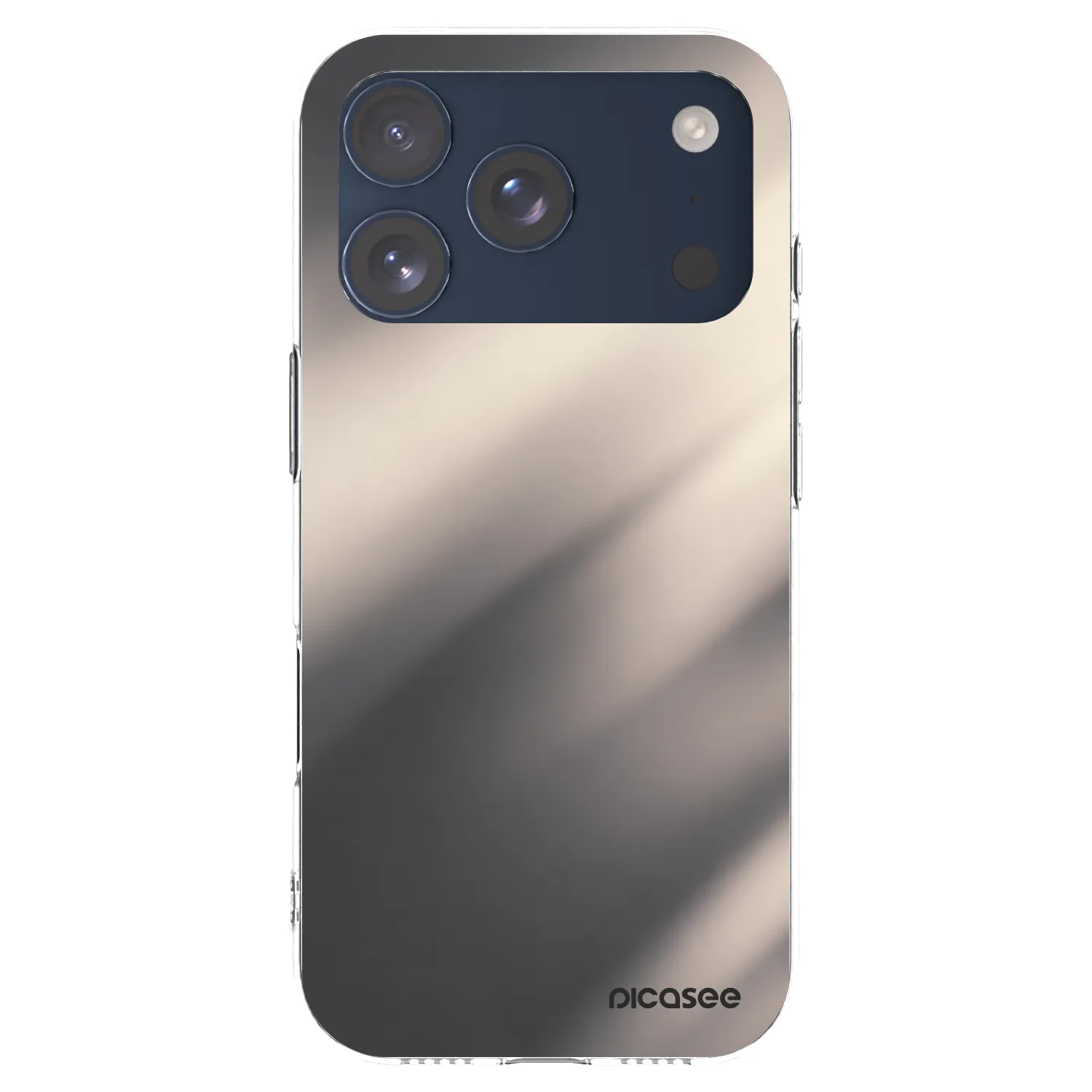 Picasee husă transparentă din silicon pentru Apple iPhone 17 Pro - Smoky Beige