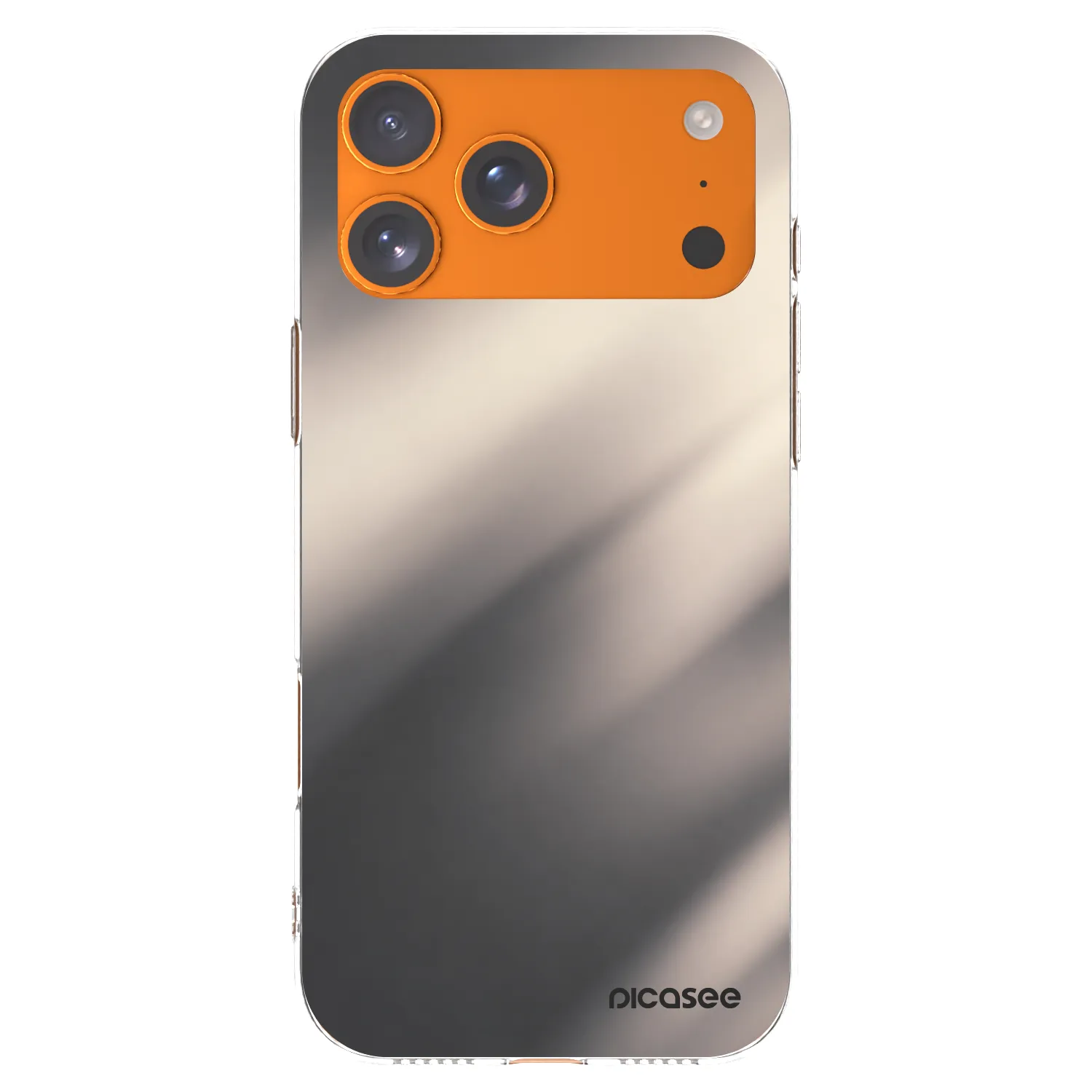 Picasee husă transparentă din silicon pentru Apple iPhone 17 Pro Max - Smoky Beige