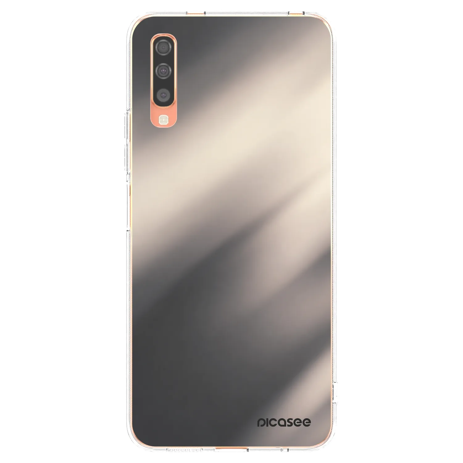 Picasee husă transparentă din silicon pentru Samsung Galaxy A70 A705F - Smoky Beige