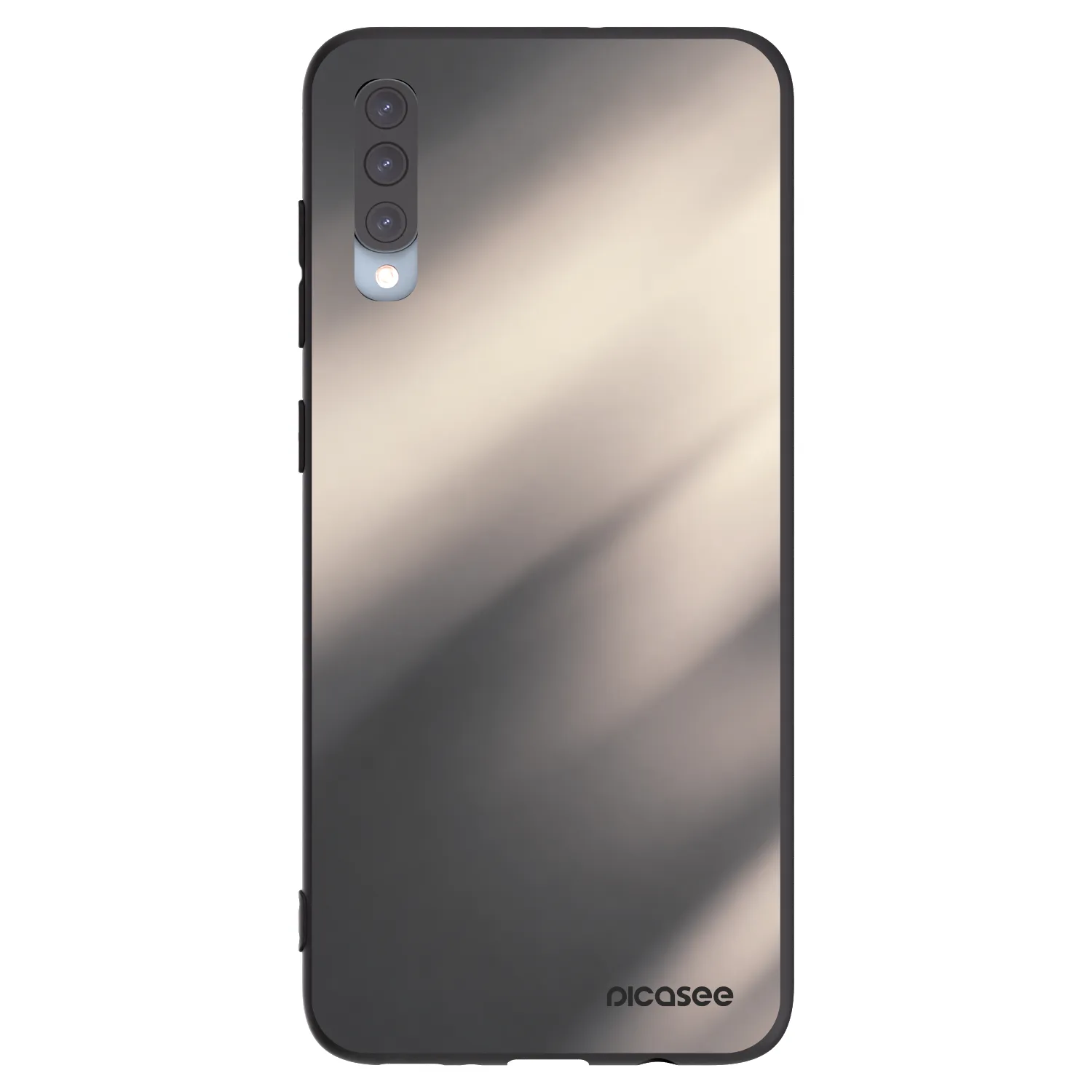 Picasee husă neagră din silicon pentru Samsung Galaxy A70 A705F - Smoky Beige