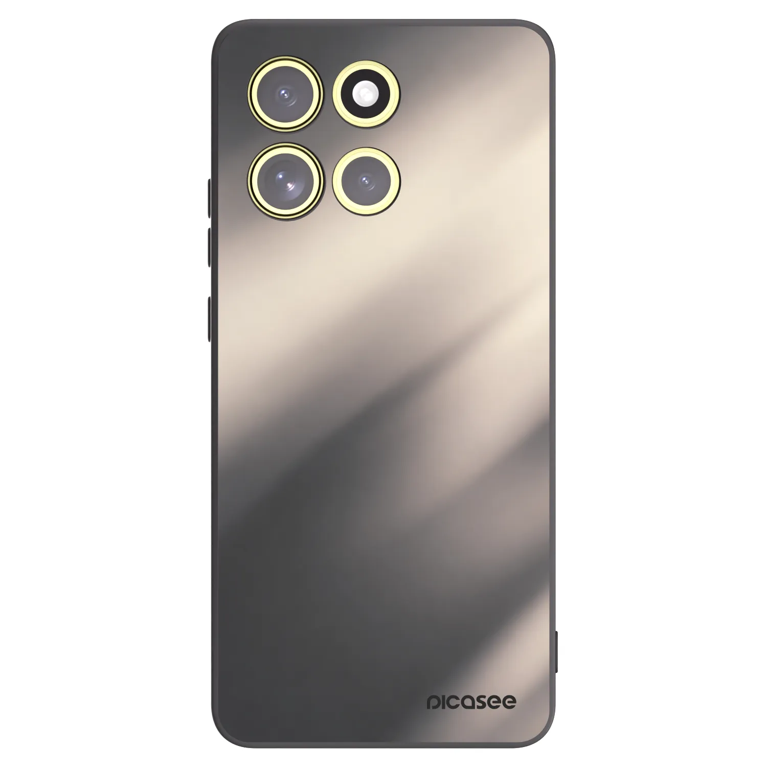 Picasee husă neagră din silicon pentru Motorola Moto G86 5G - Smoky Beige