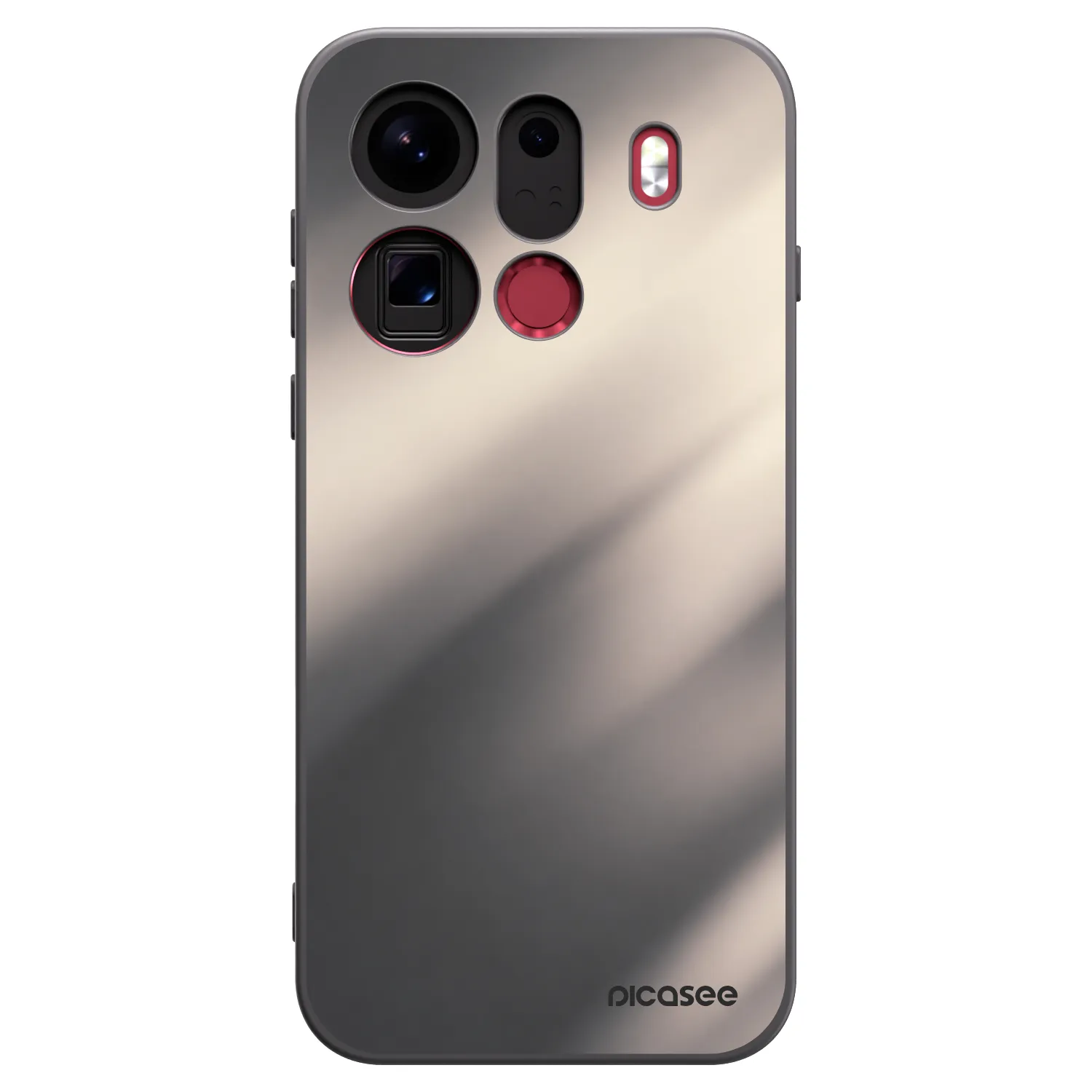 Picasee husă neagră din silicon pentru OPPO Find X9 Pro - Smoky Beige