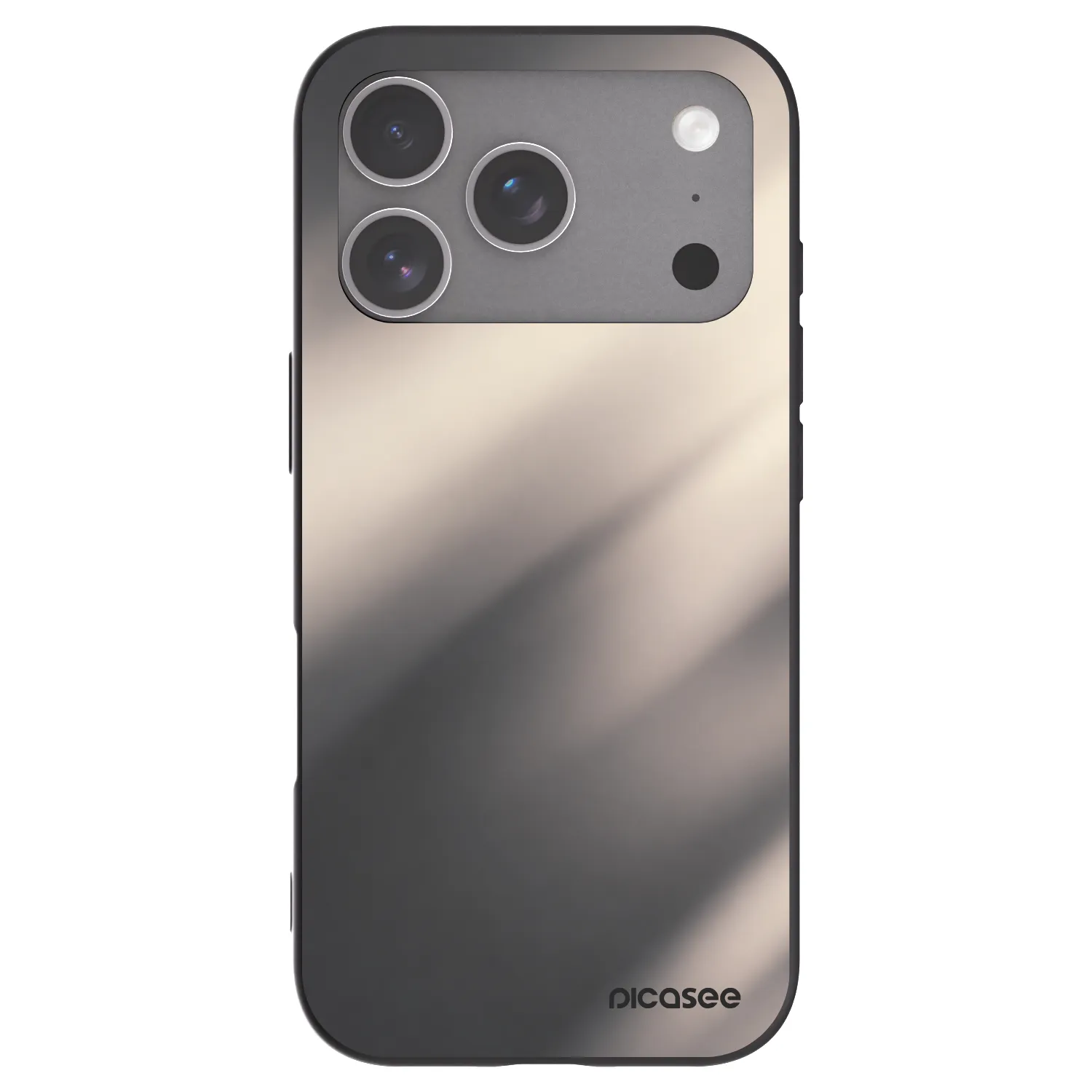 Picasee husă neagră din silicon pentru Apple iPhone 18 Pro - Smoky Beige