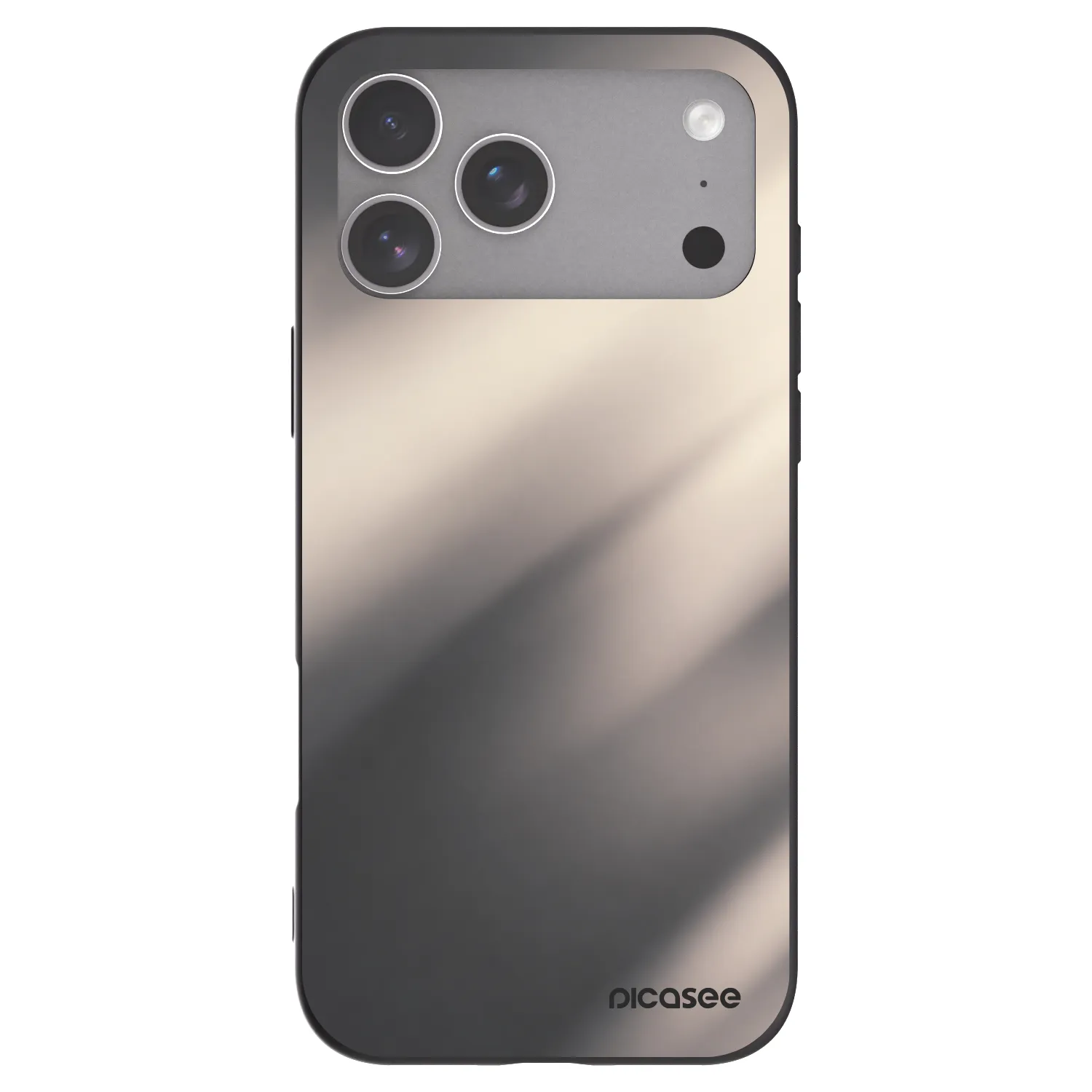 Picasee husă neagră din silicon pentru Apple iPhone 18 Pro Max - Smoky Beige