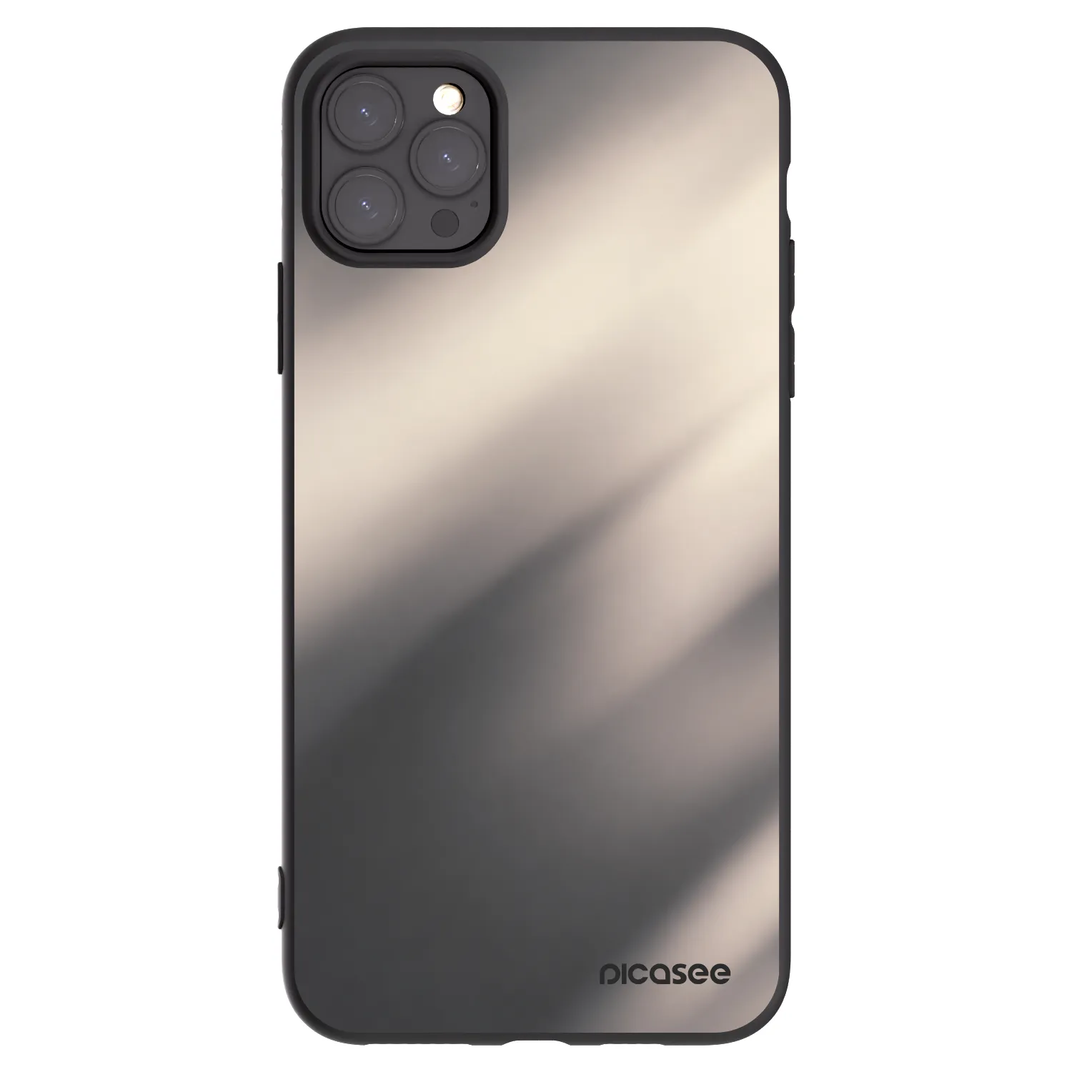Picasee husă neagră din silicon pentru Apple iPhone 11 Pro Max - Smoky Beige
