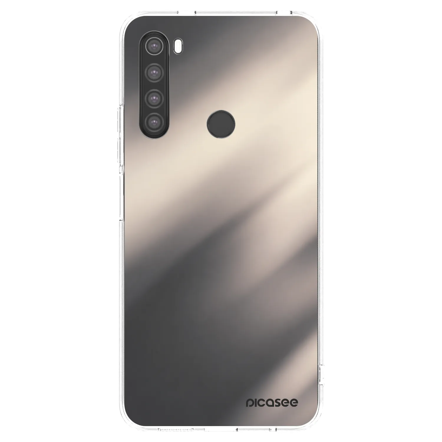 Picasee husă transparentă din silicon pentru Xiaomi Redmi Note 8 - Smoky Beige