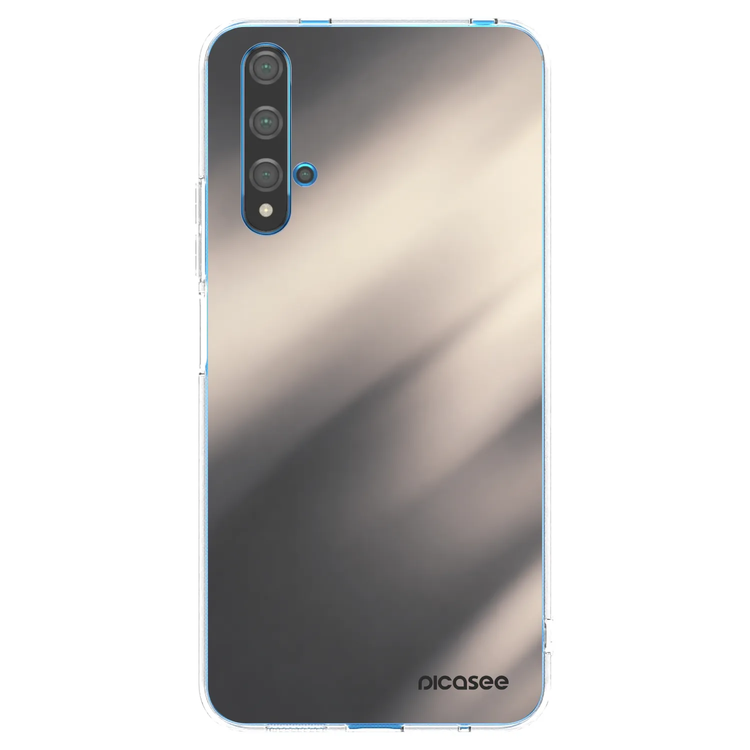 Picasee husă transparentă din silicon pentru Huawei Nova 5T - Smoky Beige