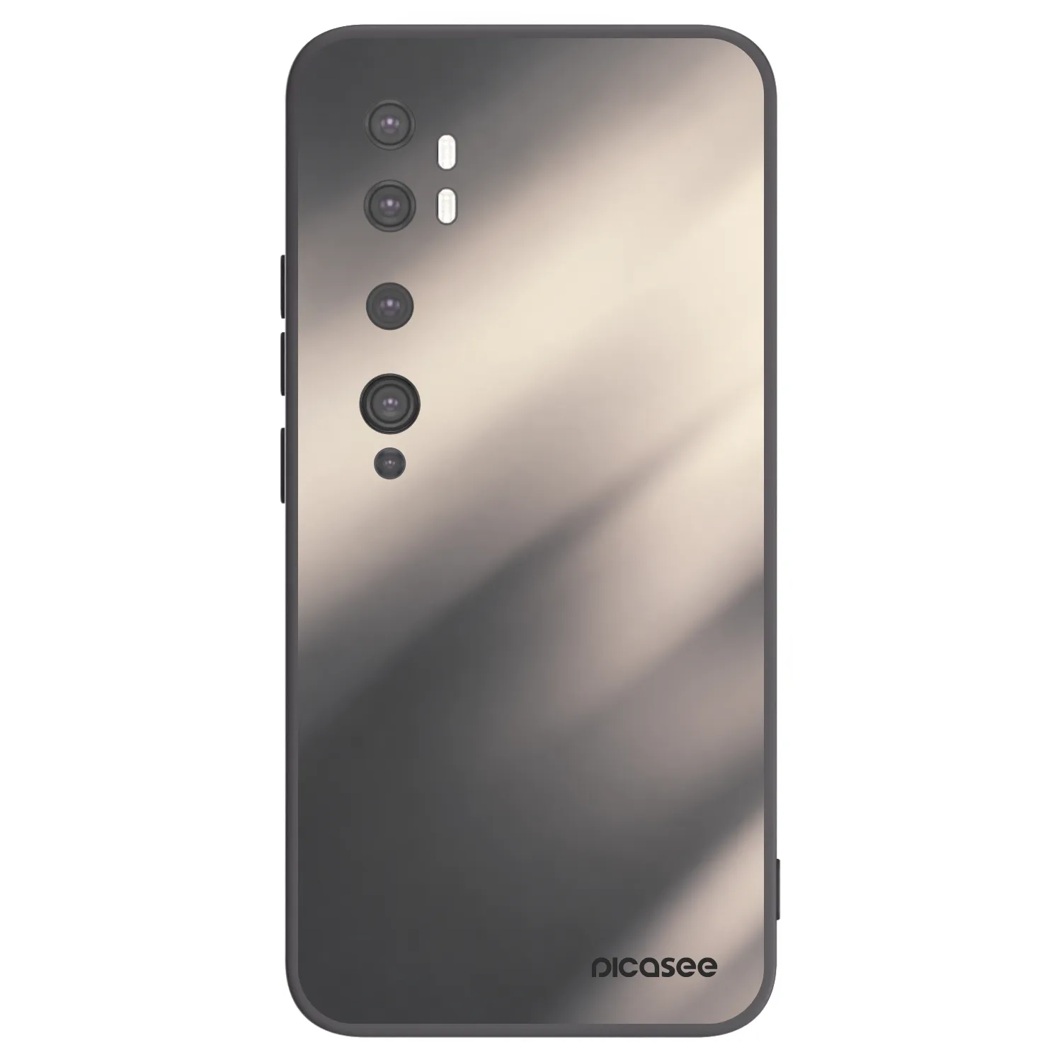 Picasee husă neagră din silicon pentru Xiaomi Mi Note 10 (Pro) - Smoky Beige