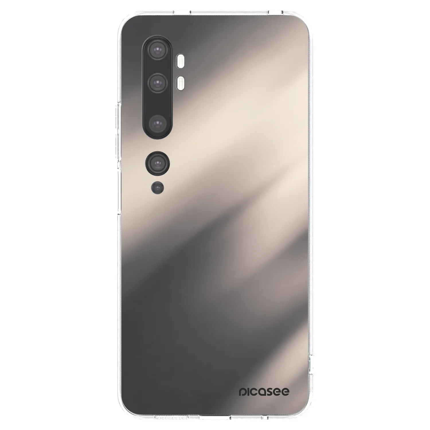 Picasee husă transparentă din silicon pentru Xiaomi Mi Note 10 (Pro) - Smoky Beige