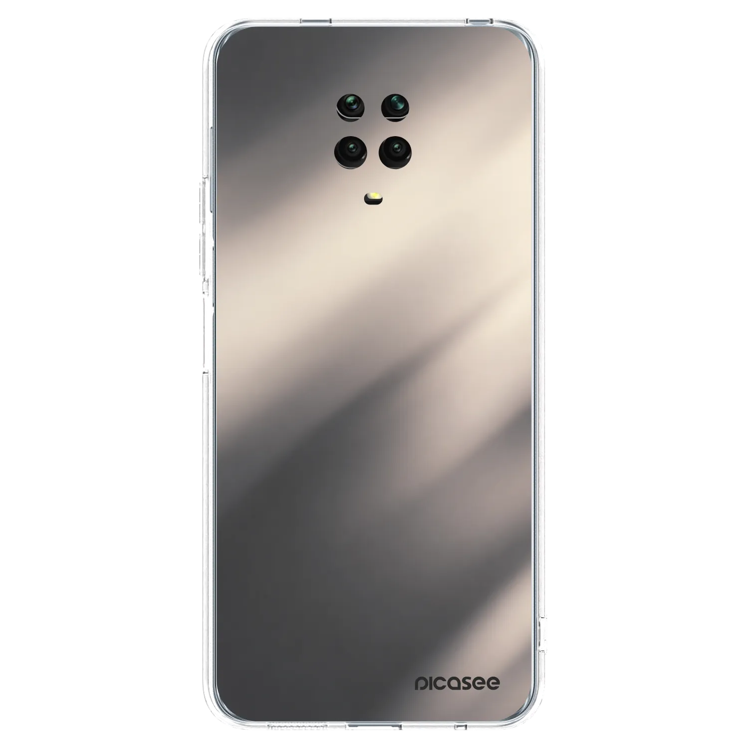 Picasee husă transparentă din silicon pentru Xiaomi Redmi Note 9S - Smoky Beige