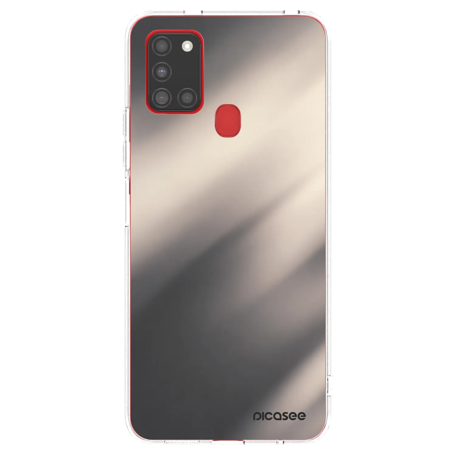 Picasee husă transparentă din silicon pentru Samsung Galaxy A21s - Smoky Beige