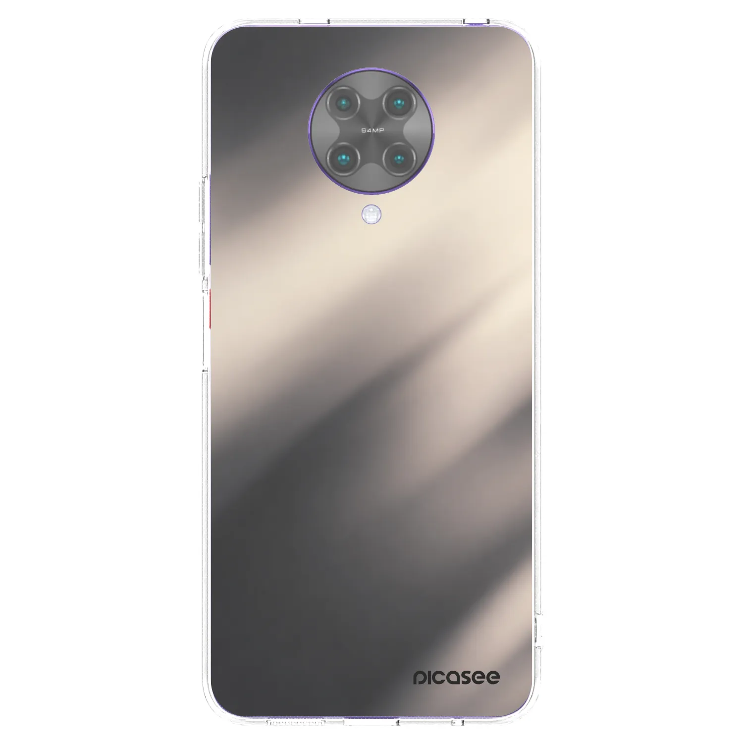 Picasee husă transparentă din silicon pentru Xiaomi Poco F2 Pro - Smoky Beige