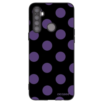Picasee husă neagră din silicon pentru Realme 5 - Big flickers