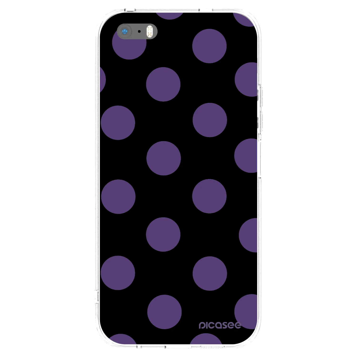 Picasee husă transparentă din silicon pentru Apple iPhone 5/5S/SE - Big flickers