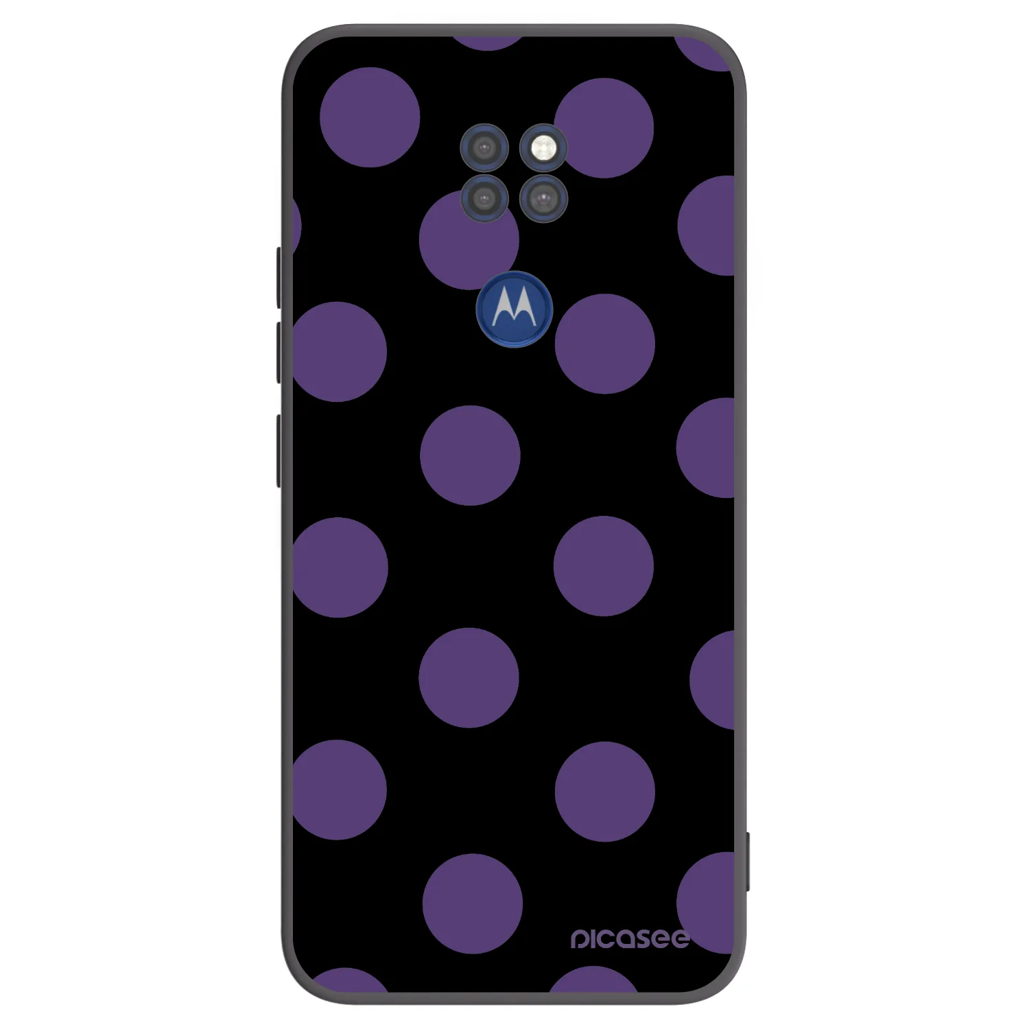 Picasee husă neagră din silicon pentru Motorola Moto G9 Play - Big flickers
