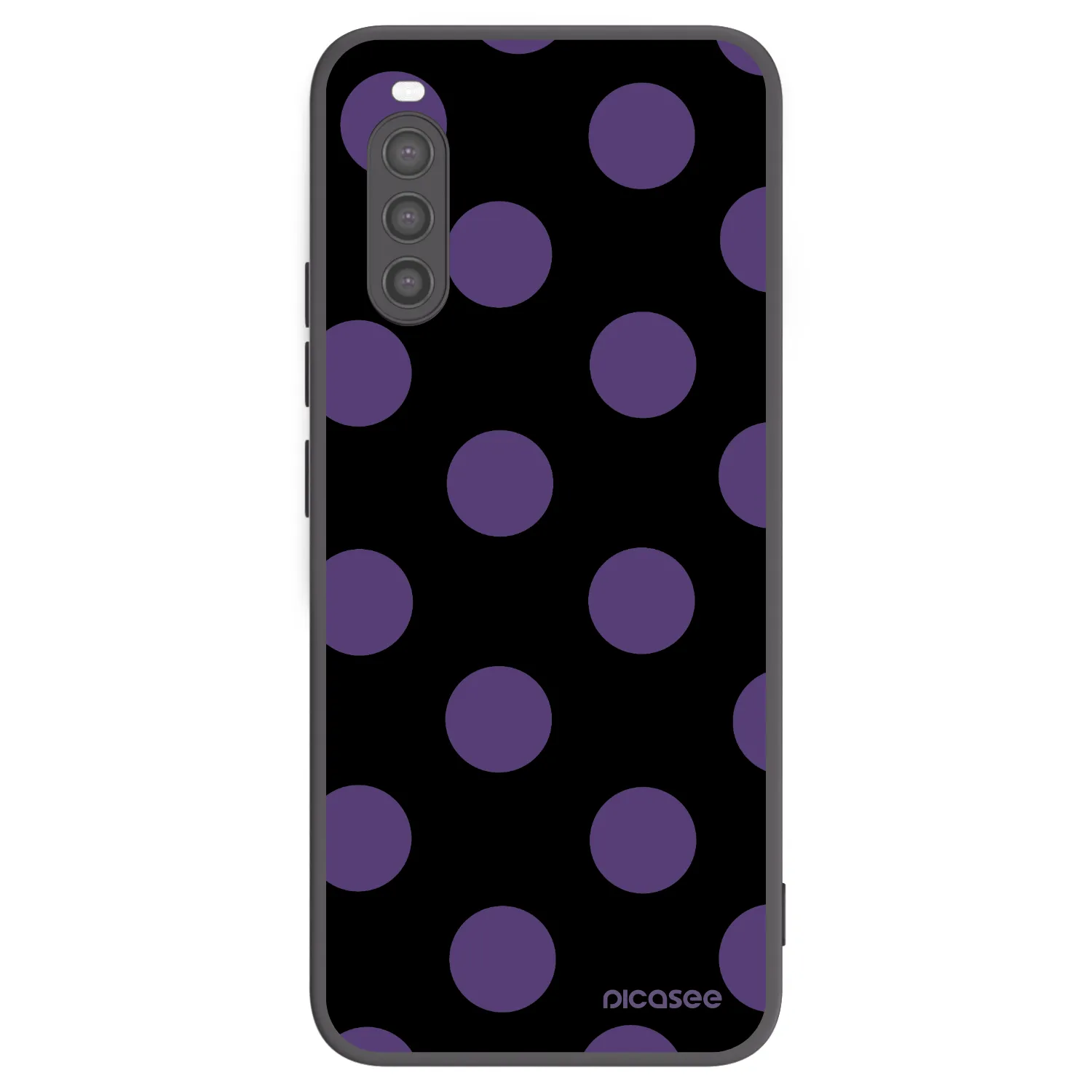 Picasee husă neagră din silicon pentru Sony Xperia 10 II - Big flickers