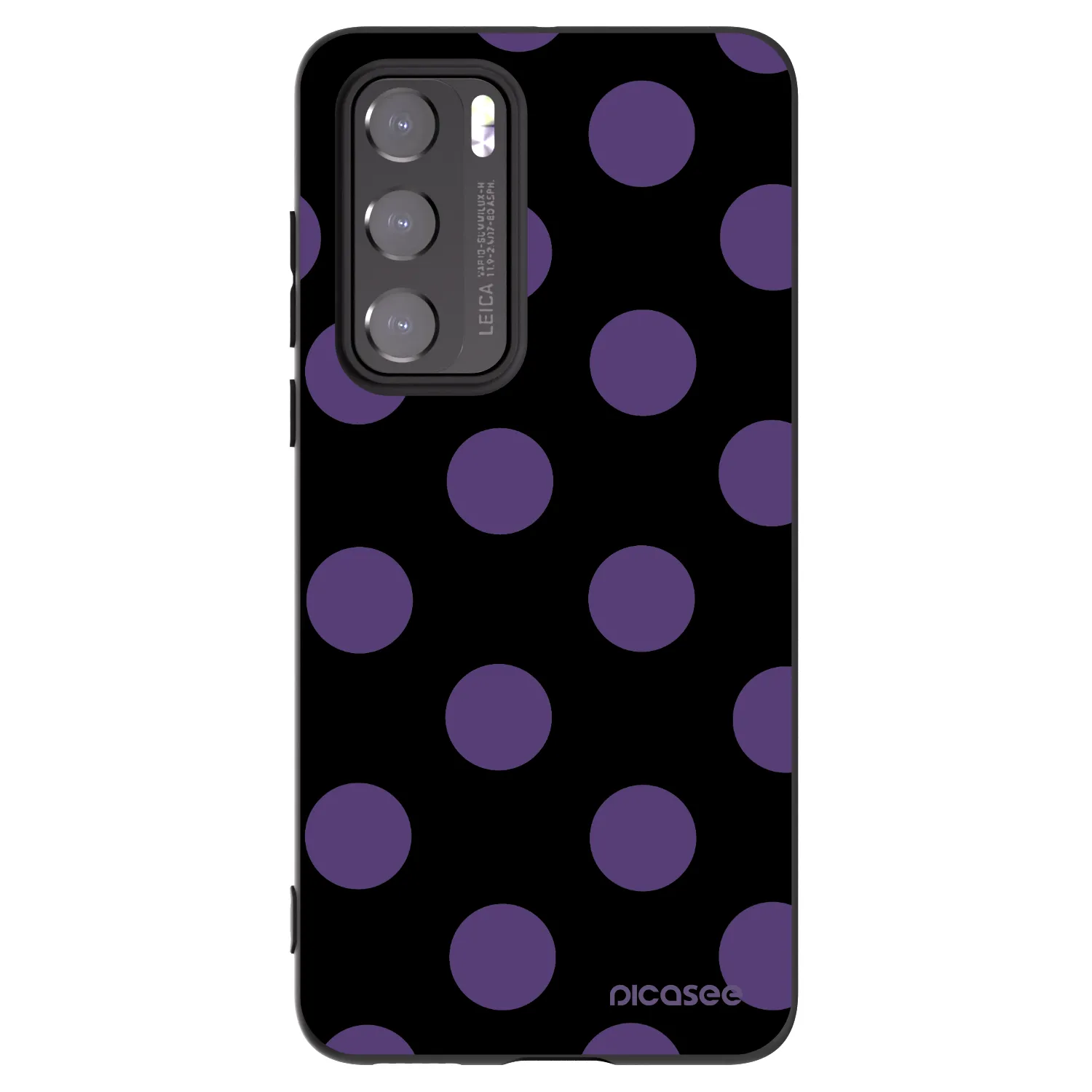 Picasee husă neagră din silicon pentru Huawei P40 - Big flickers