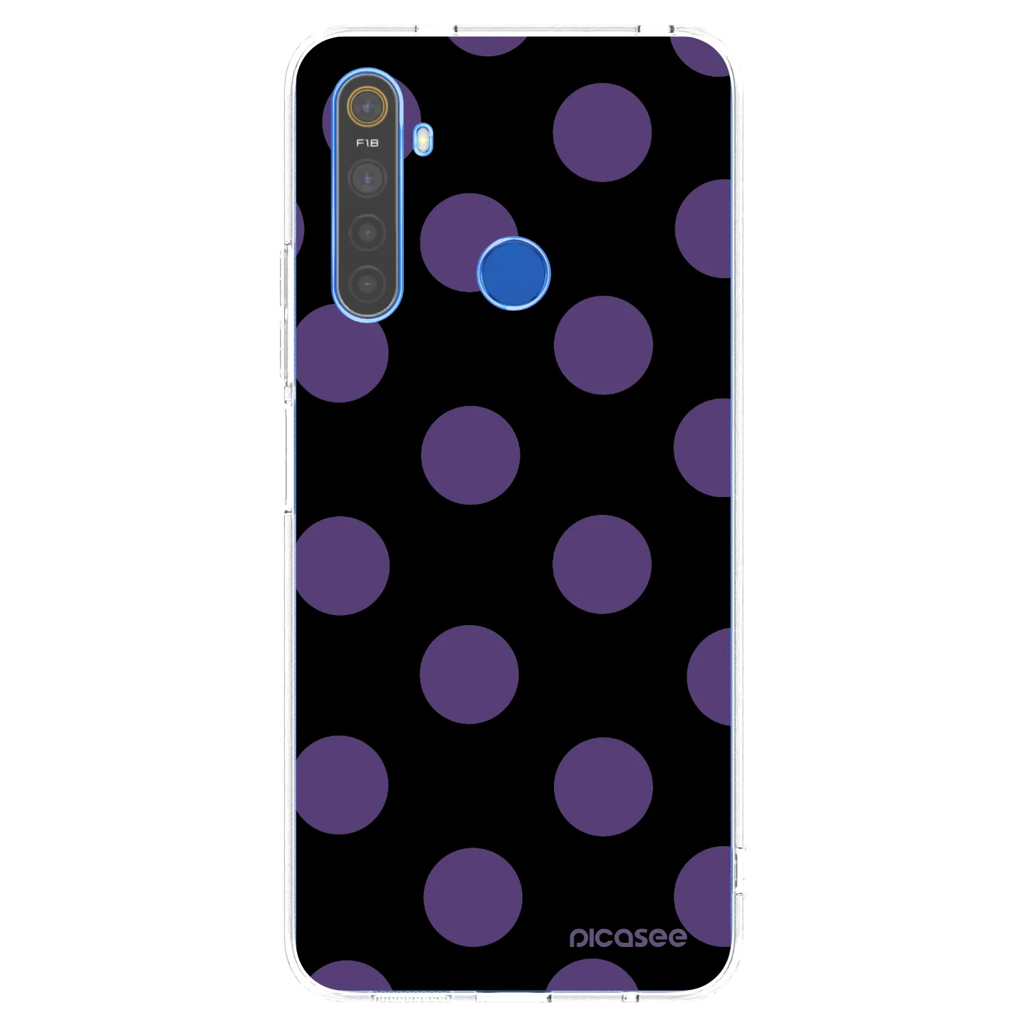 Picasee husă transparentă din silicon pentru Realme 5 - Big flickers