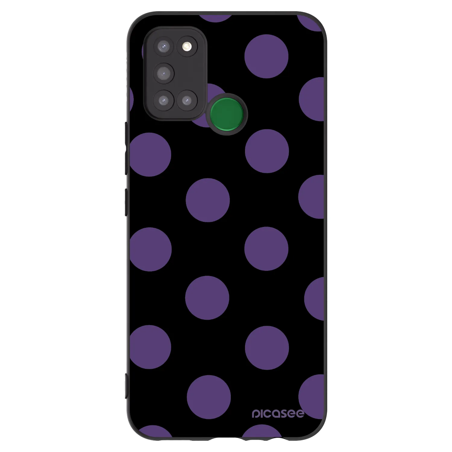 Picasee husă neagră din silicon pentru Realme 7i - Big flickers