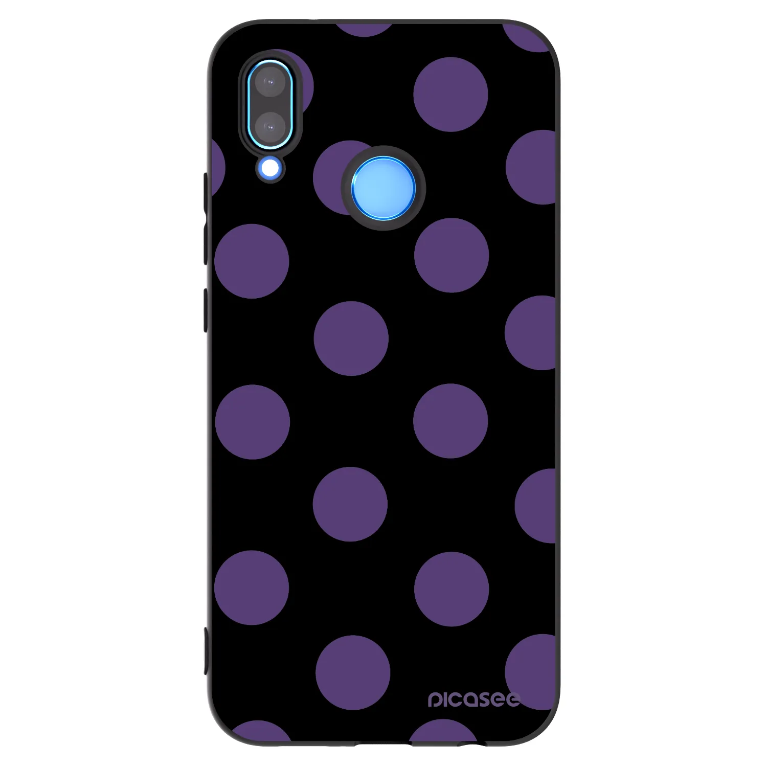 Picasee husă neagră din silicon pentru Huawei P20 Lite - Big flickers