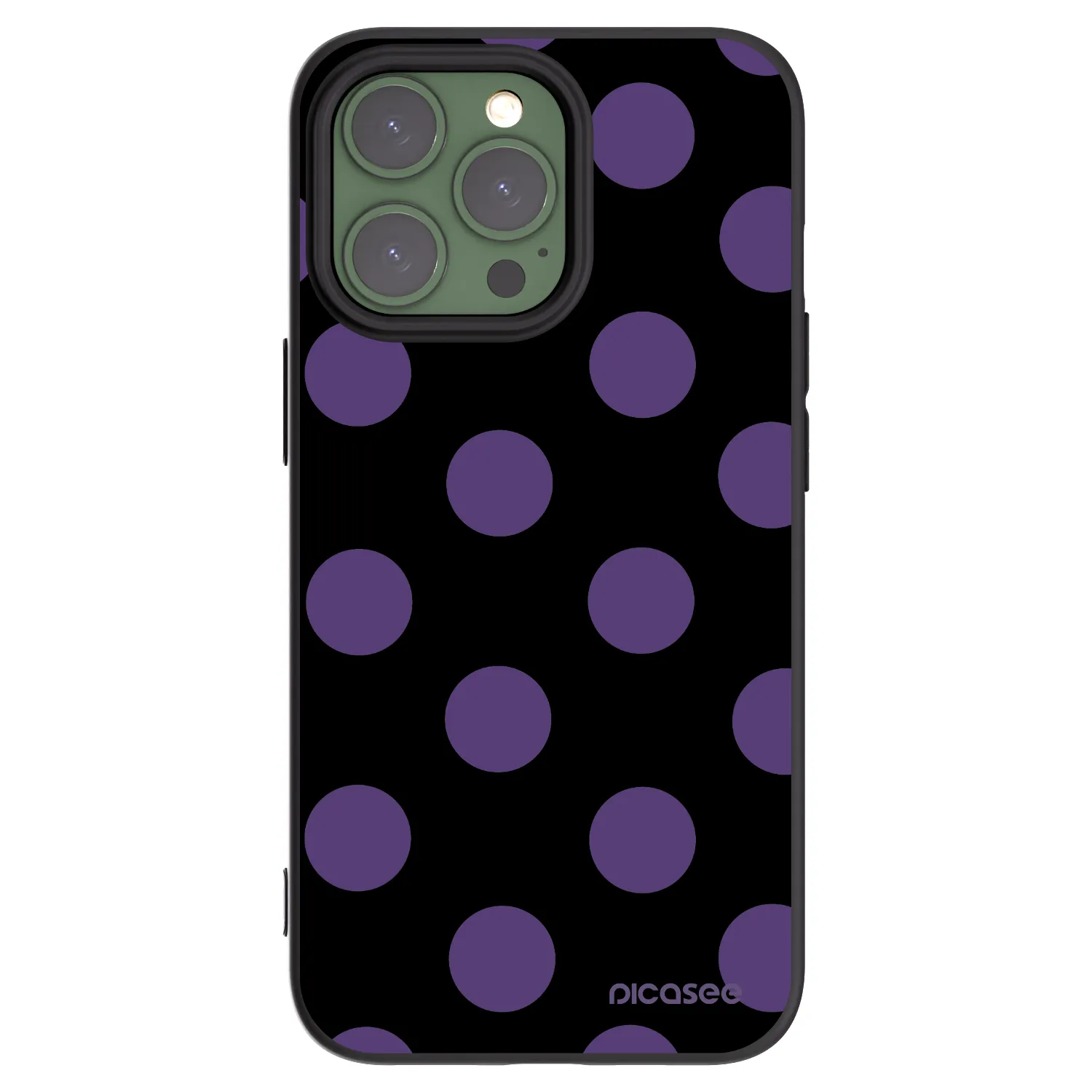 Picasee husă neagră din silicon pentru Apple iPhone 13 Pro - Big flickers
