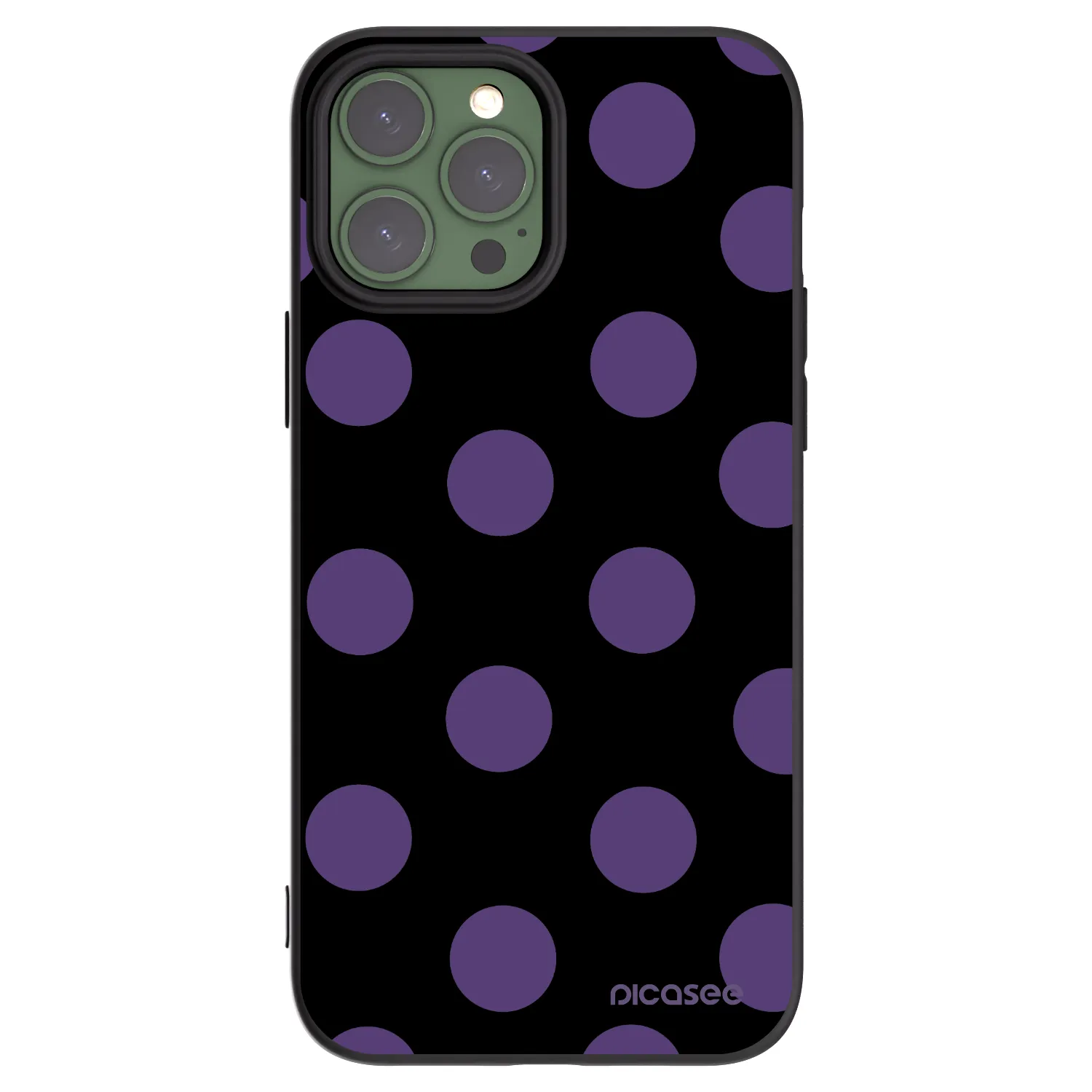 Picasee husă neagră din silicon pentru Apple iPhone 13 Pro Max - Big flickers