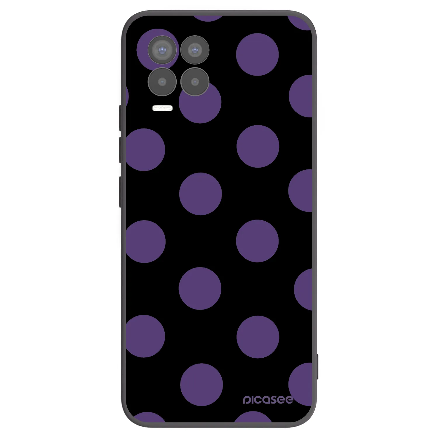 Picasee husă neagră din silicon pentru Realme 8 Pro - Big flickers