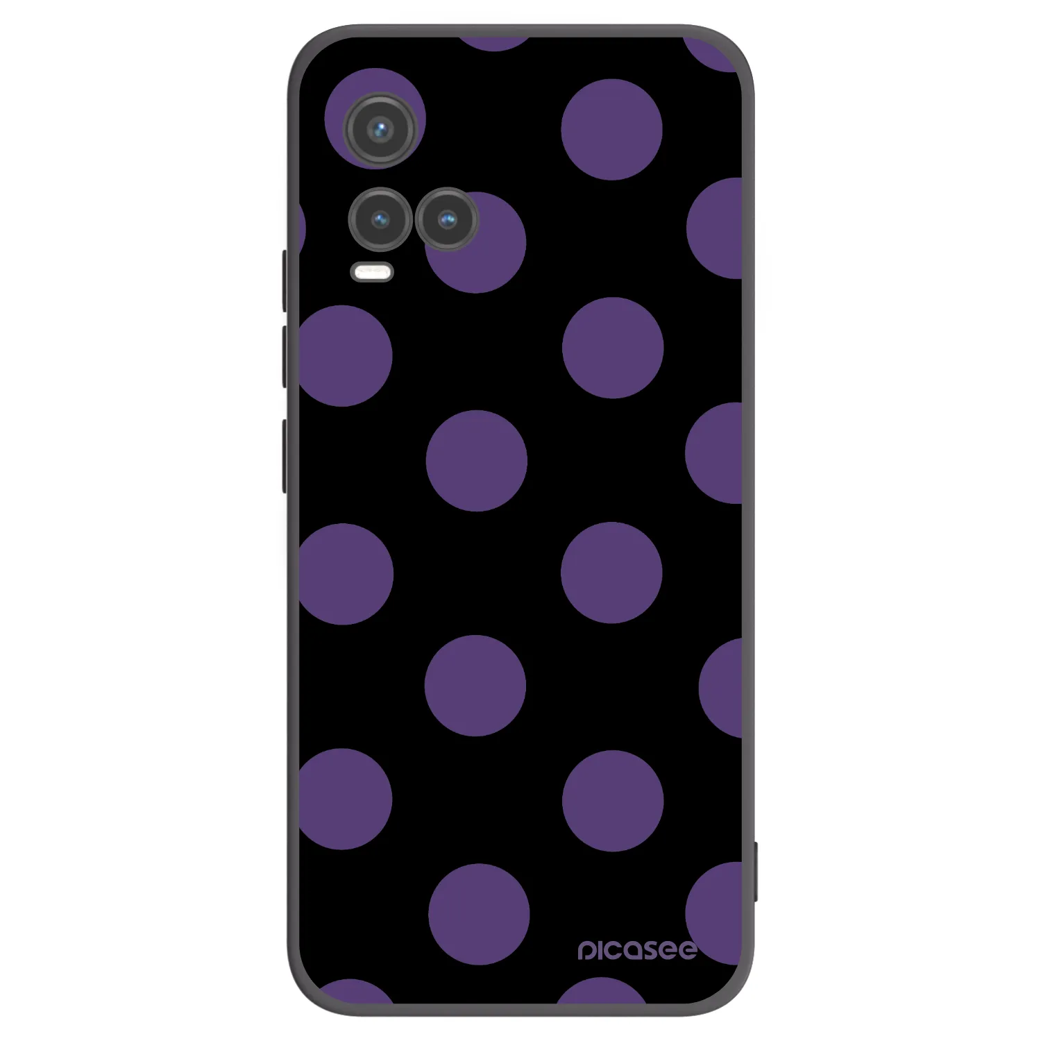 Picasee husă neagră din silicon pentru Vivo Y33s - Big flickers