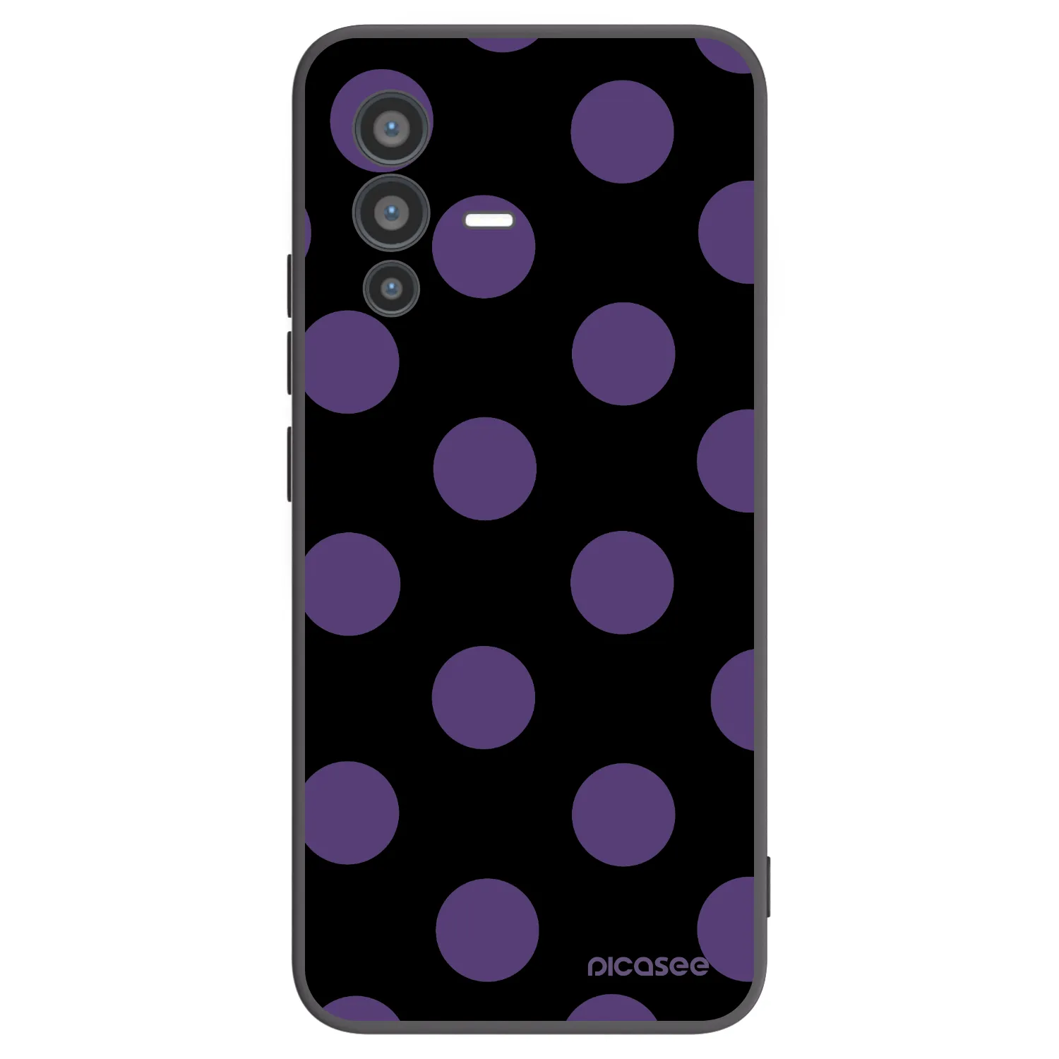 Picasee husă neagră din silicon pentru Vivo V23 5G - Big flickers