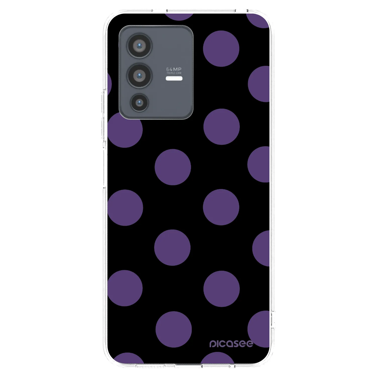 Picasee husă transparentă din silicon pentru Vivo V23 5G - Big flickers