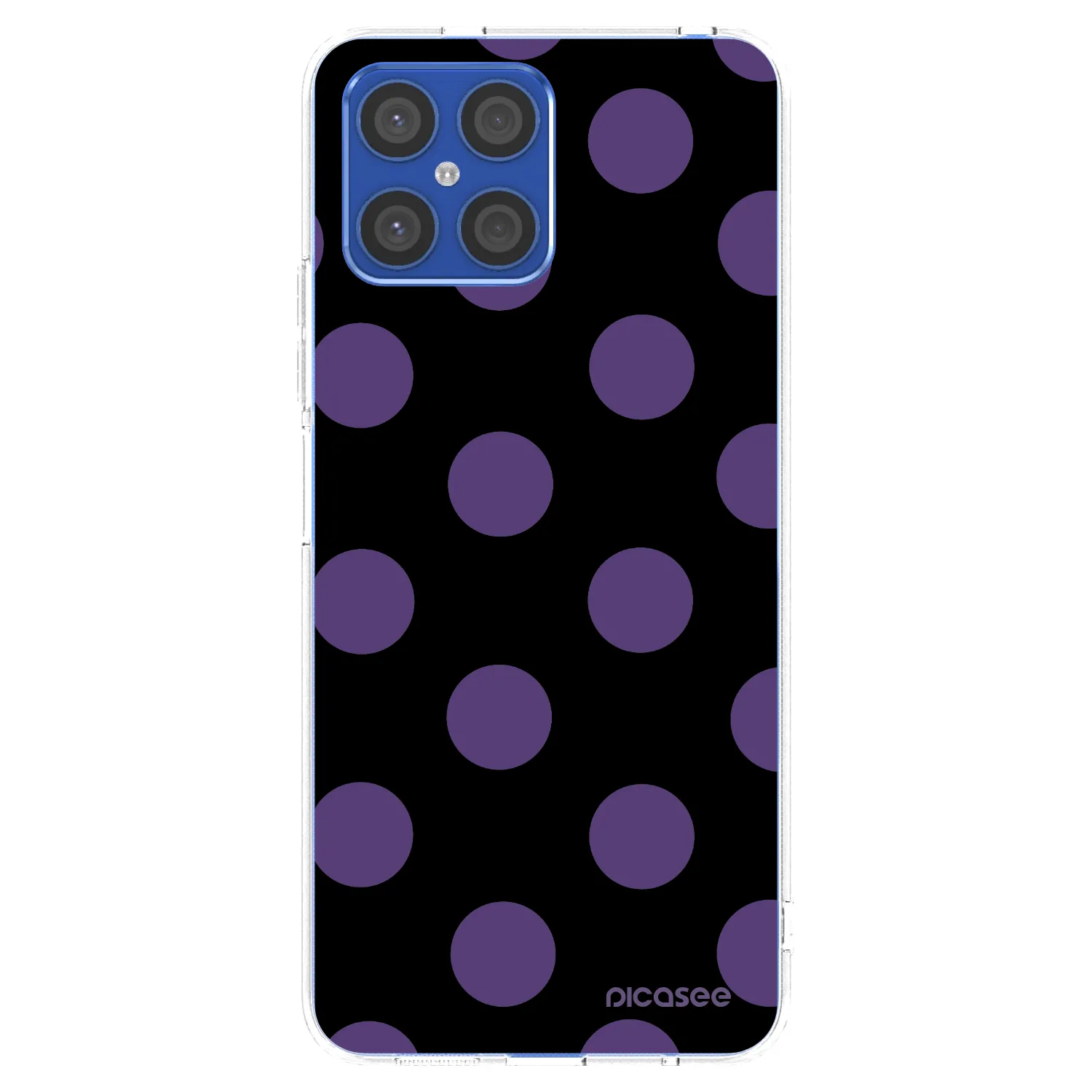 Picasee husă transparentă din silicon pentru Honor X8 4G - Big flickers