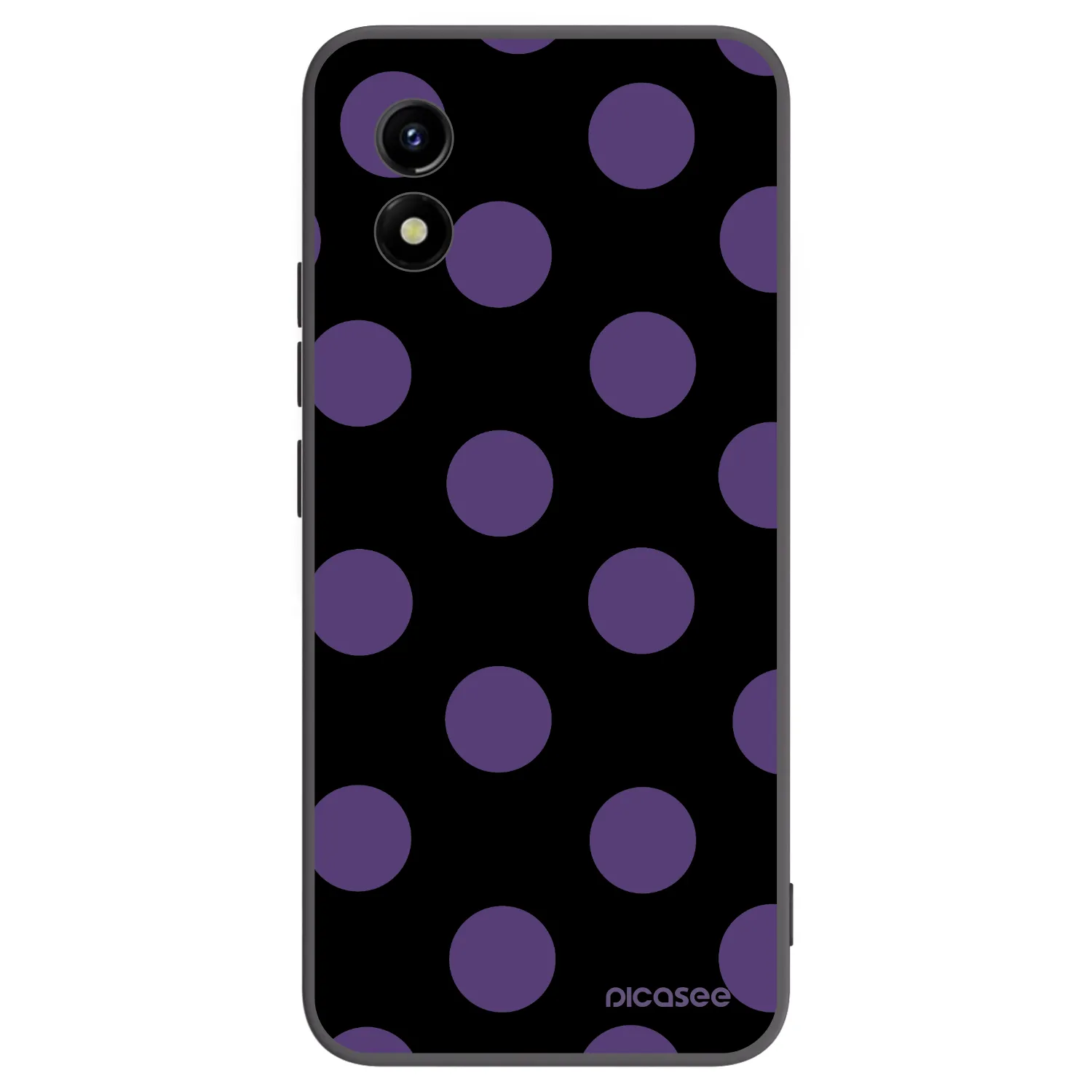 Picasee husă neagră din silicon pentru Vivo Y01 - Big flickers