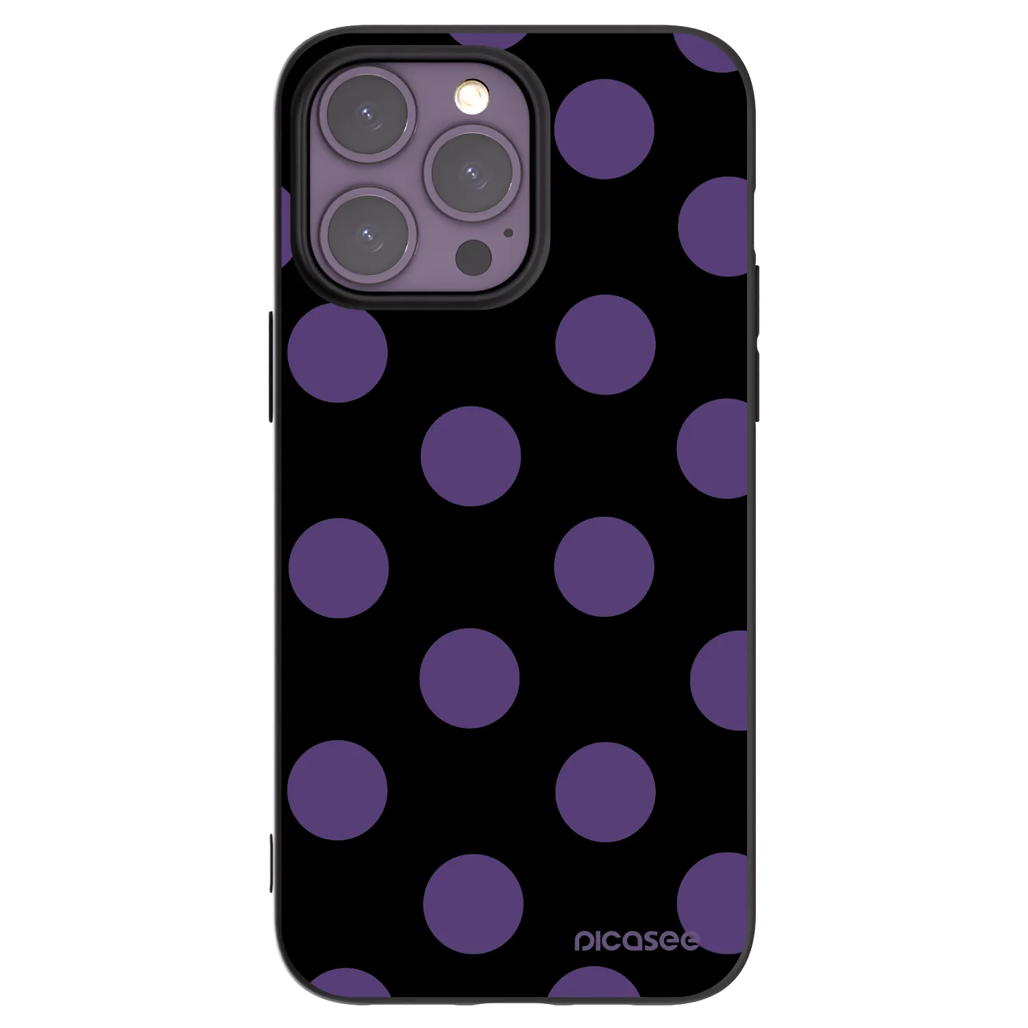 Picasee husă neagră din silicon pentru Apple iPhone 14 Pro Max - Big flickers