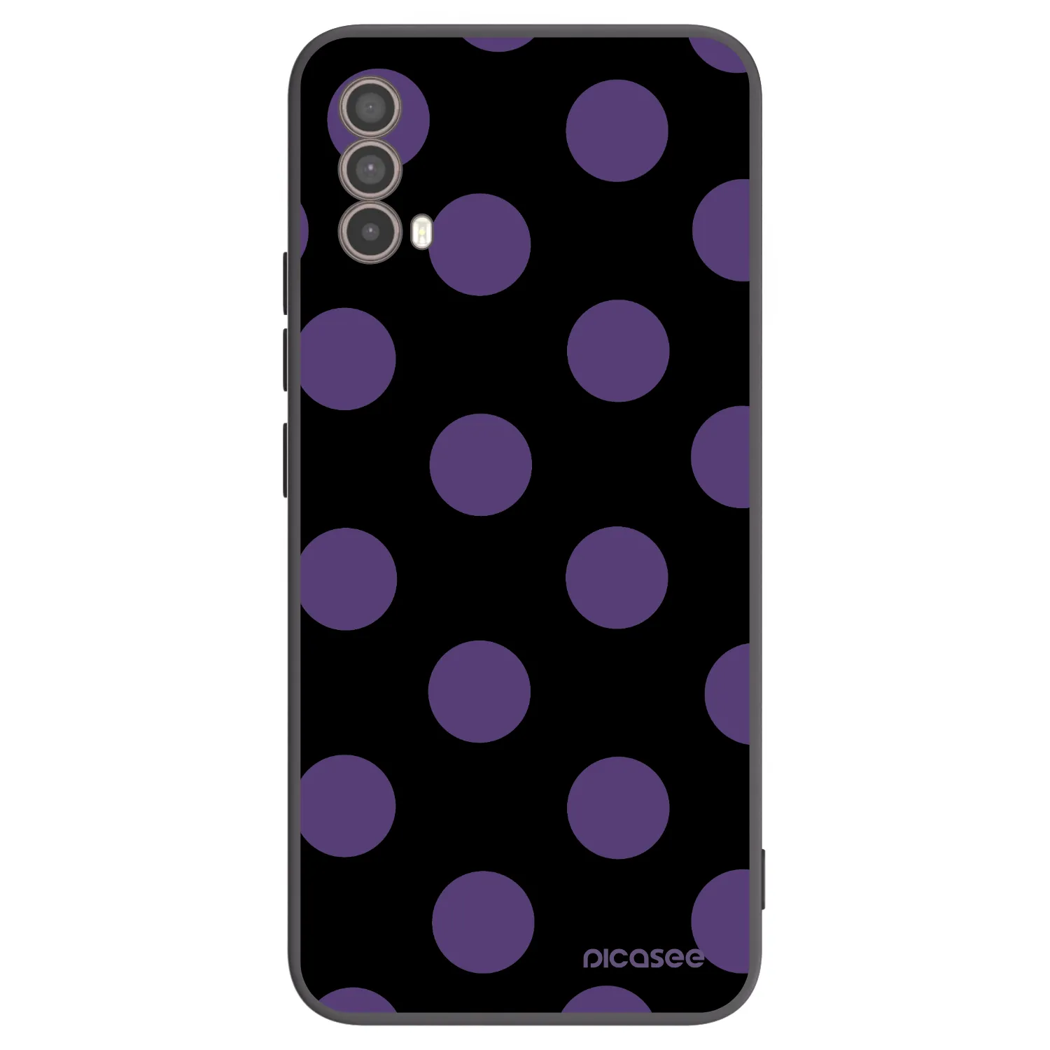 Picasee husă neagră din silicon pentru Motorola Moto E40 - Big flickers
