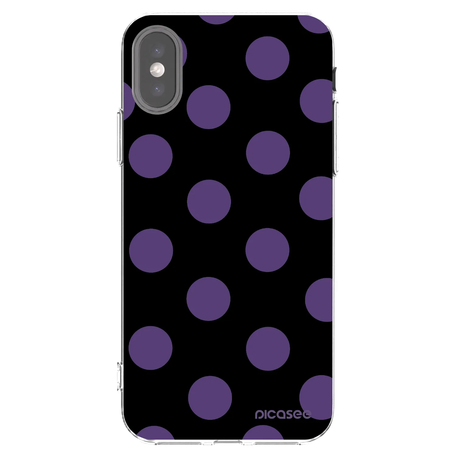 Picasee husă transparentă din silicon pentru Apple iPhone X/XS - Big flickers
