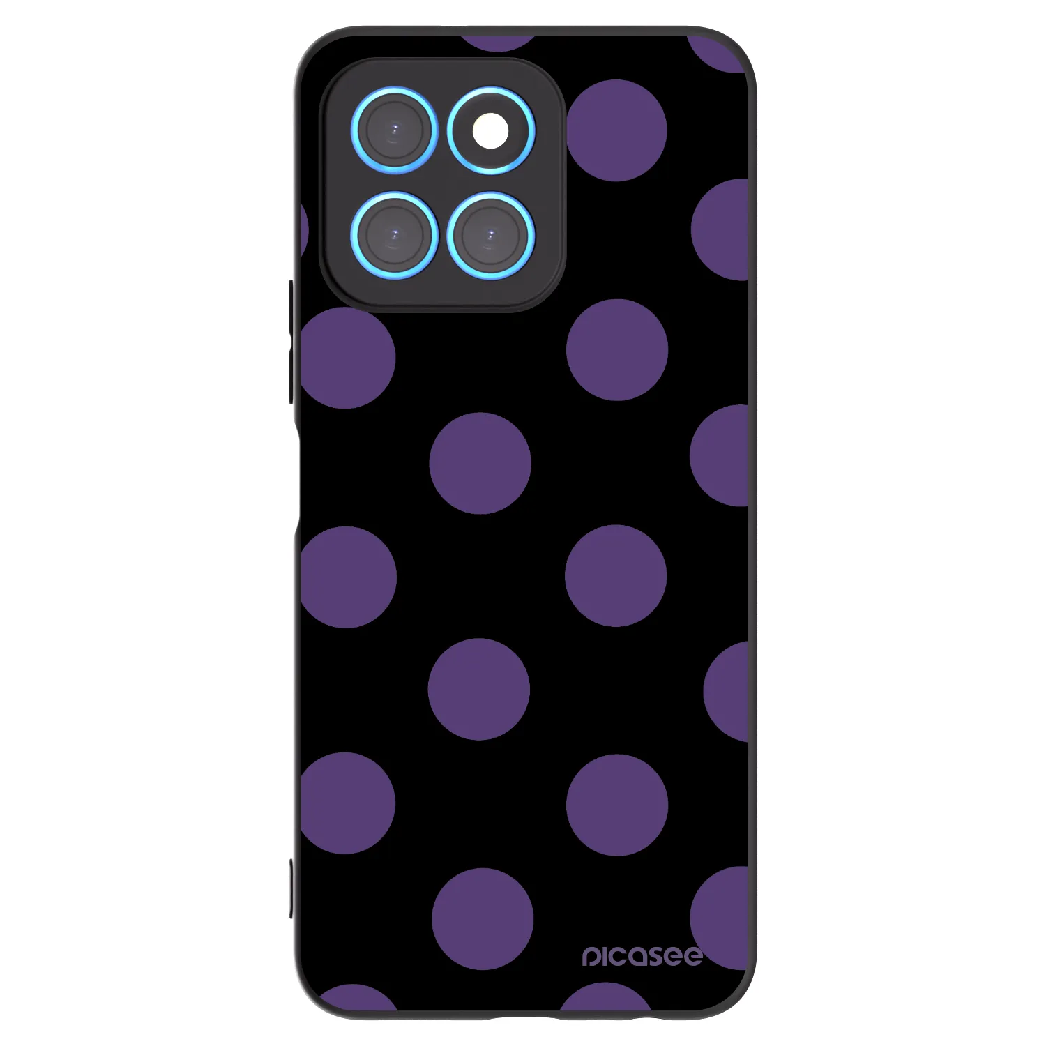 Picasee husă neagră din silicon pentru Honor X6 - Big flickers