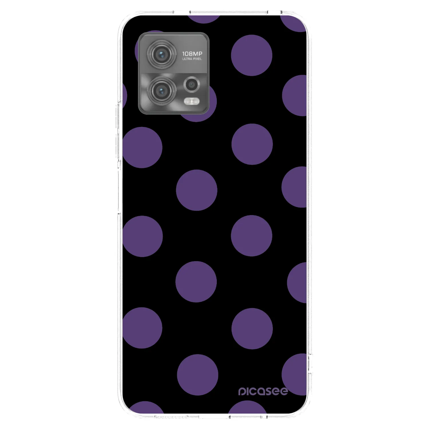 Picasee husă transparentă din silicon pentru Motorola Moto G72 - Big flickers