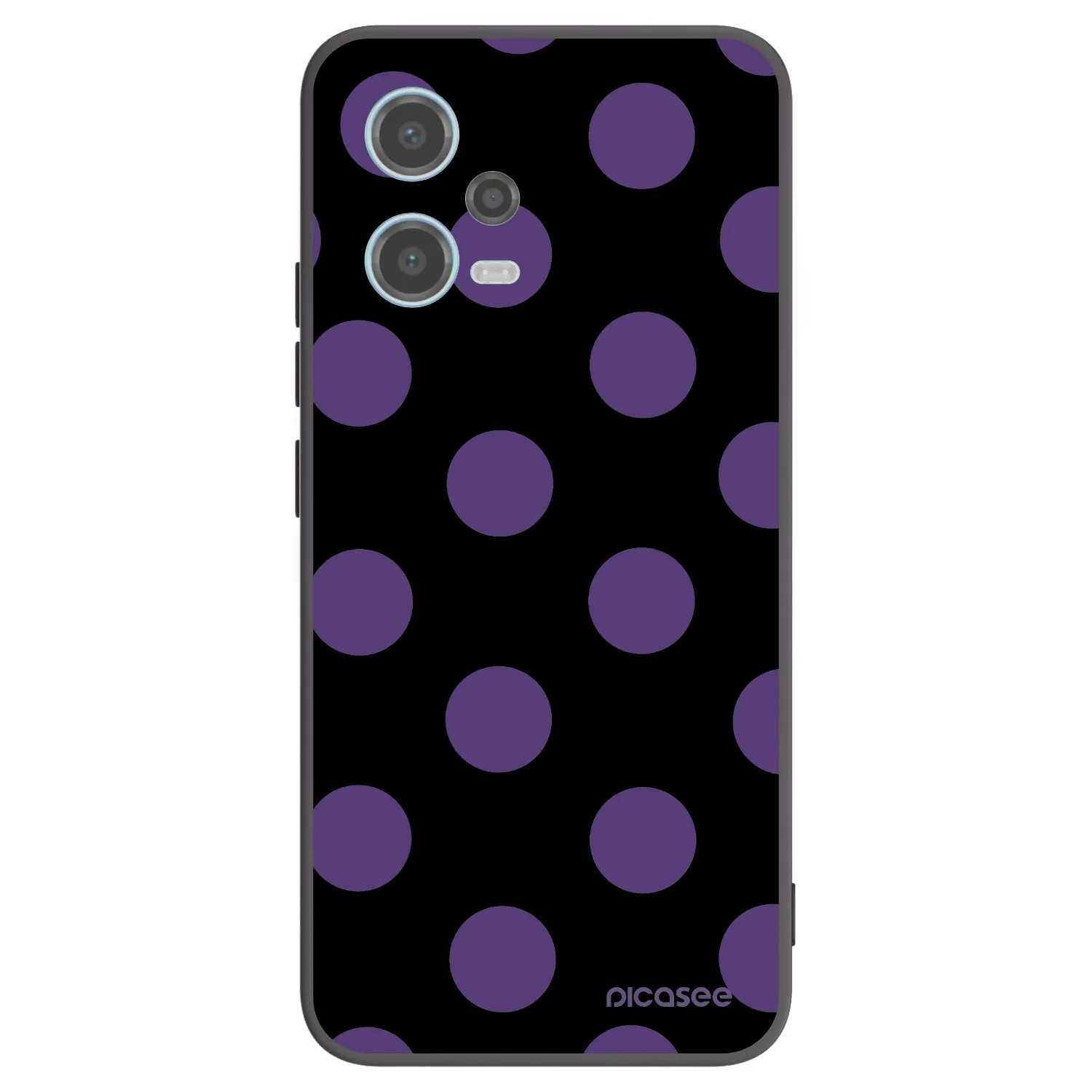 Picasee husă neagră din silicon pentru Xiaomi Redmi Note 12 5G - Big flickers