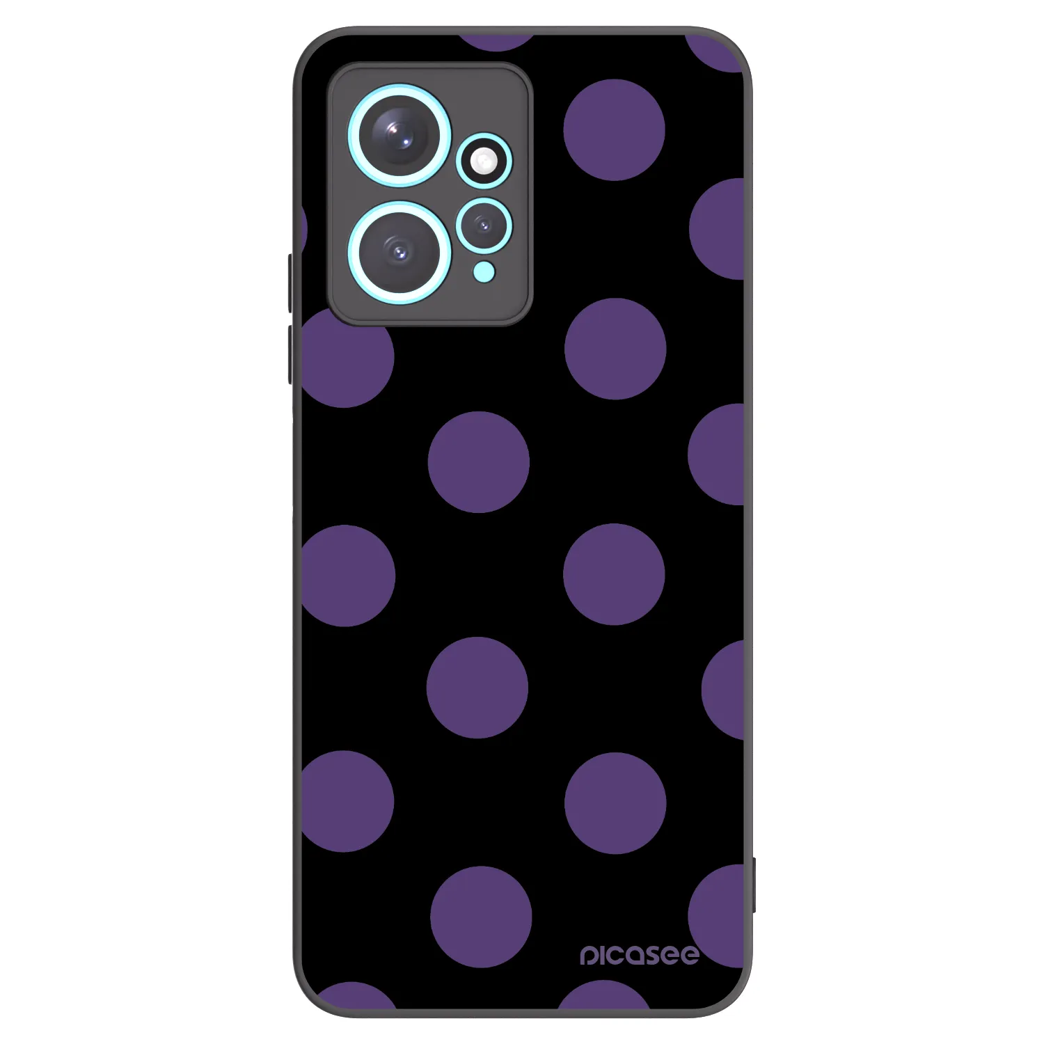 Picasee husă neagră din silicon pentru Xiaomi Redmi Note 12 4G - Big flickers