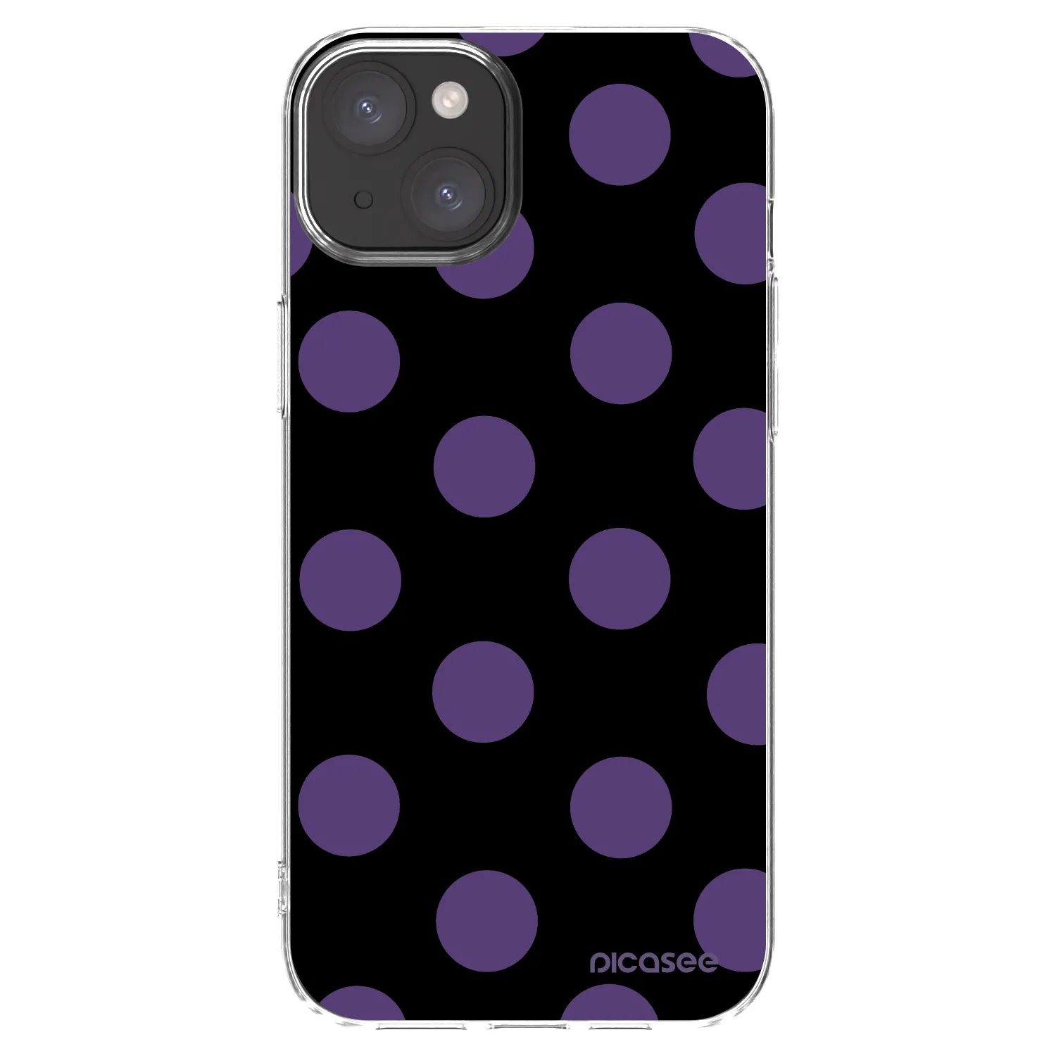 Picasee husă transparentă din silicon pentru Apple iPhone 15 Plus - Big flickers