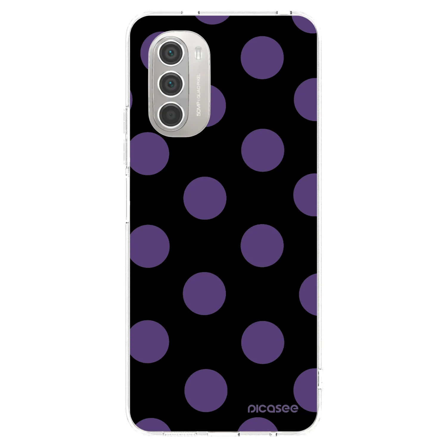 Picasee husă transparentă din silicon pentru Motorola Moto G51 - Big flickers