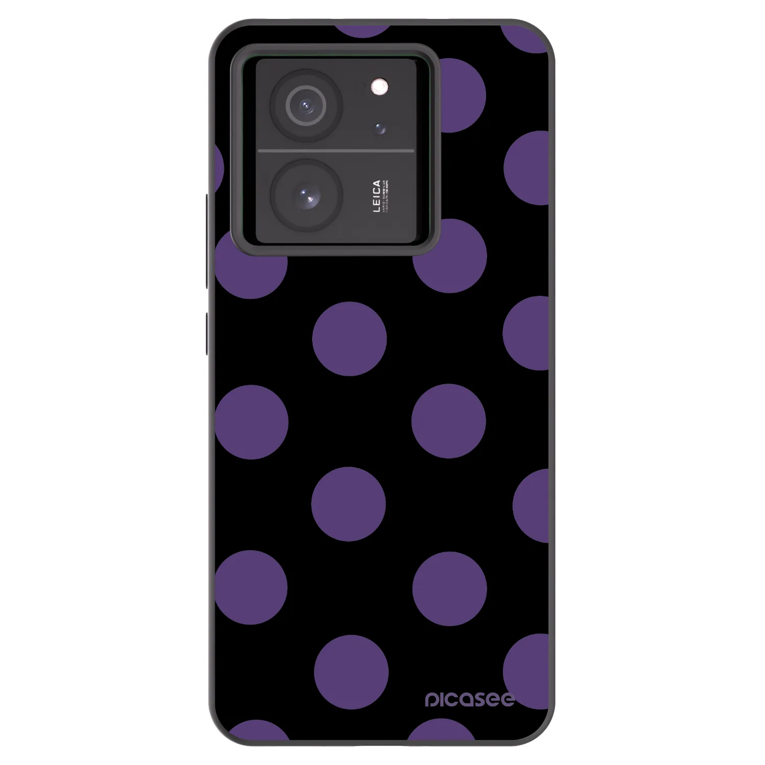 Picasee husă neagră din silicon pentru Xiaomi 13T - Big flickers