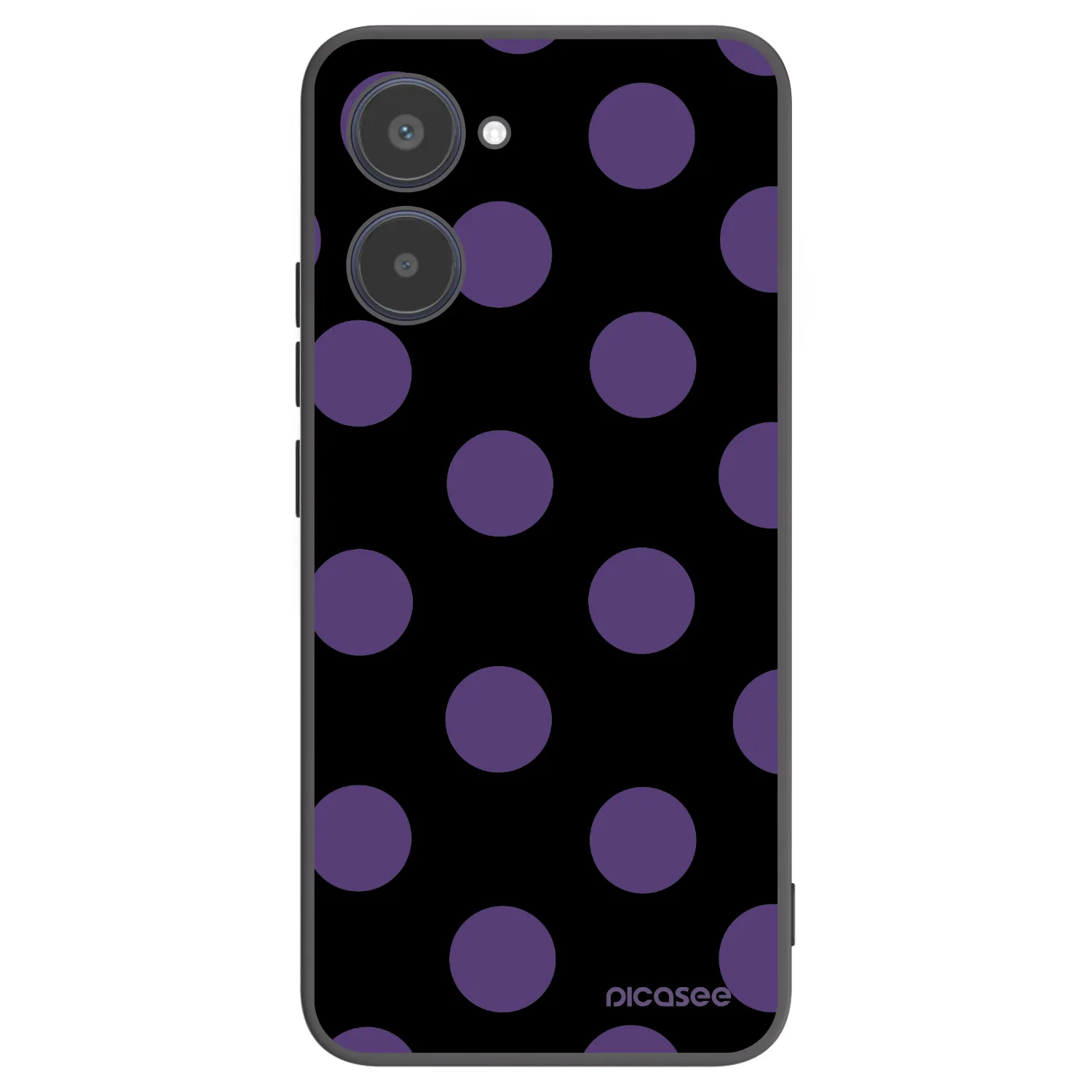 Picasee husă neagră din silicon pentru Realme 10 4G - Big flickers