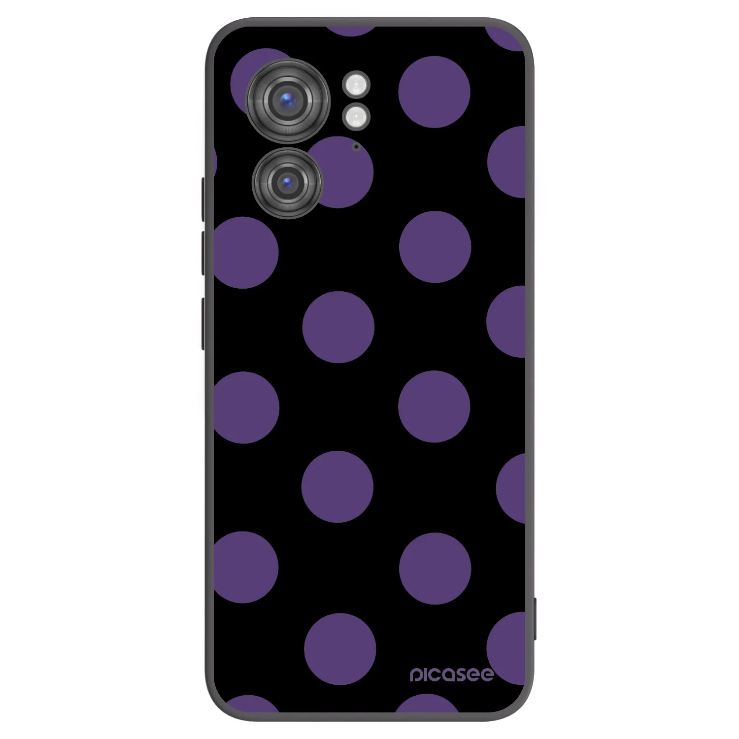 Picasee husă neagră din silicon pentru Motorola Edge 40 - Big flickers