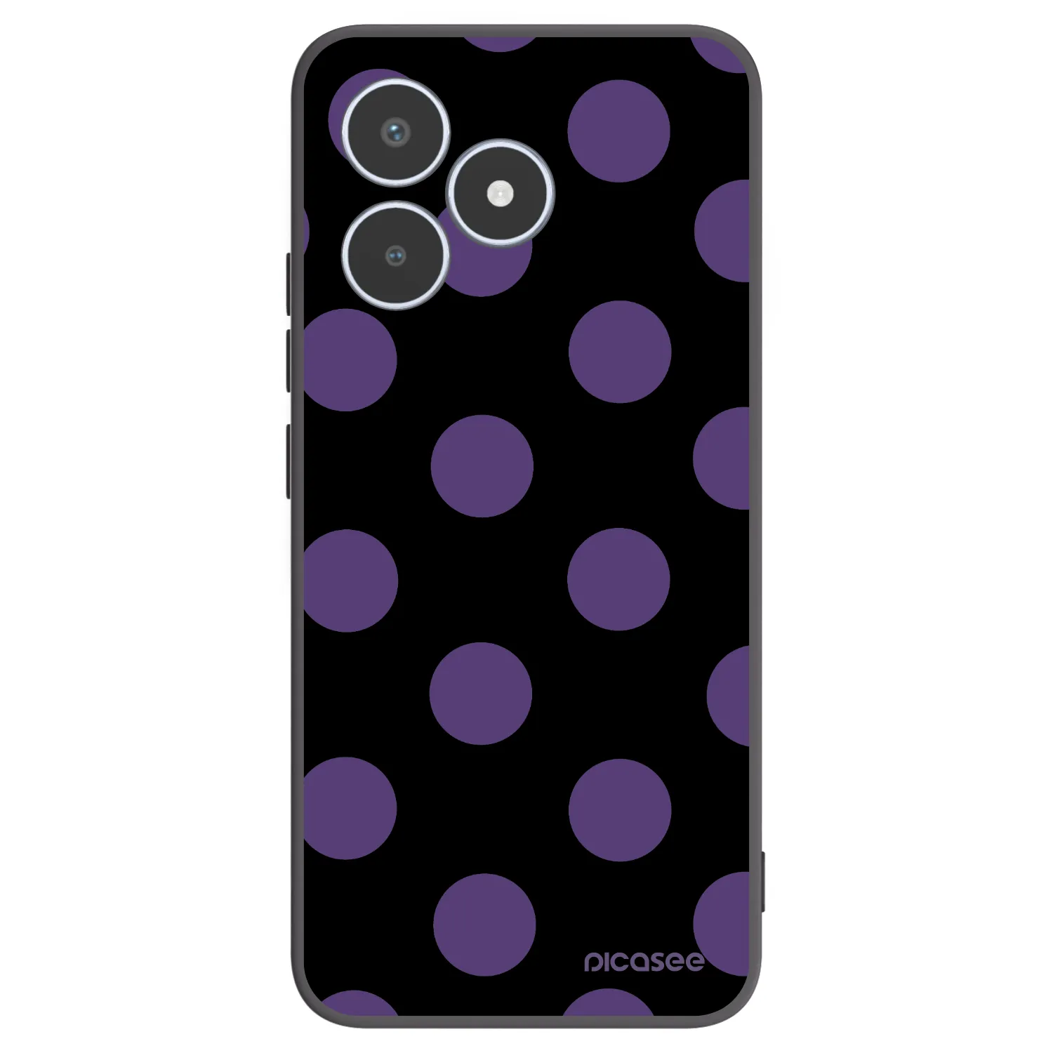 Picasee husă neagră din silicon pentru Realme C53 - Big flickers