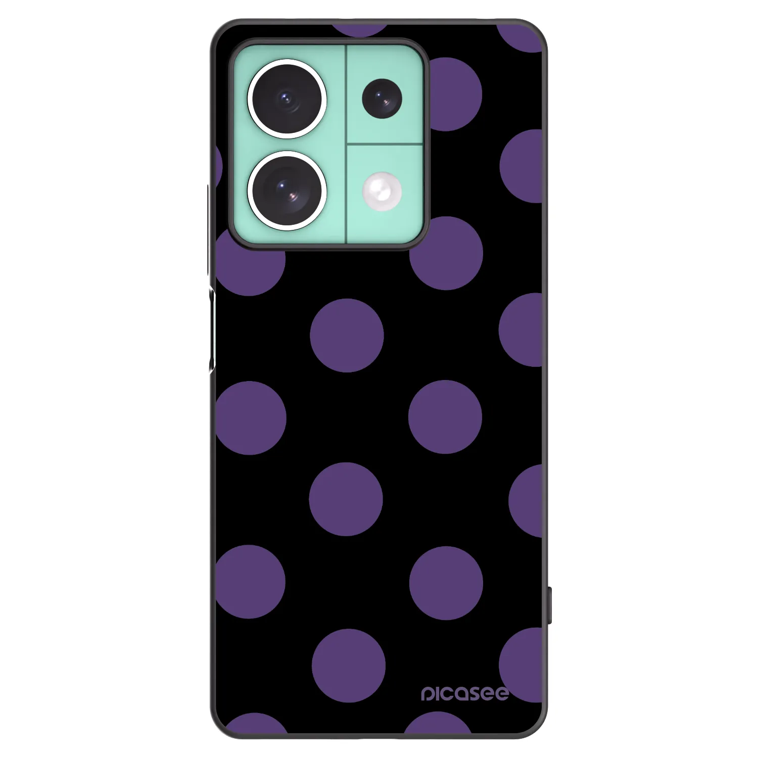 Picasee husă neagră din silicon pentru Xiaomi Redmi Note 13 5G - Big flickers