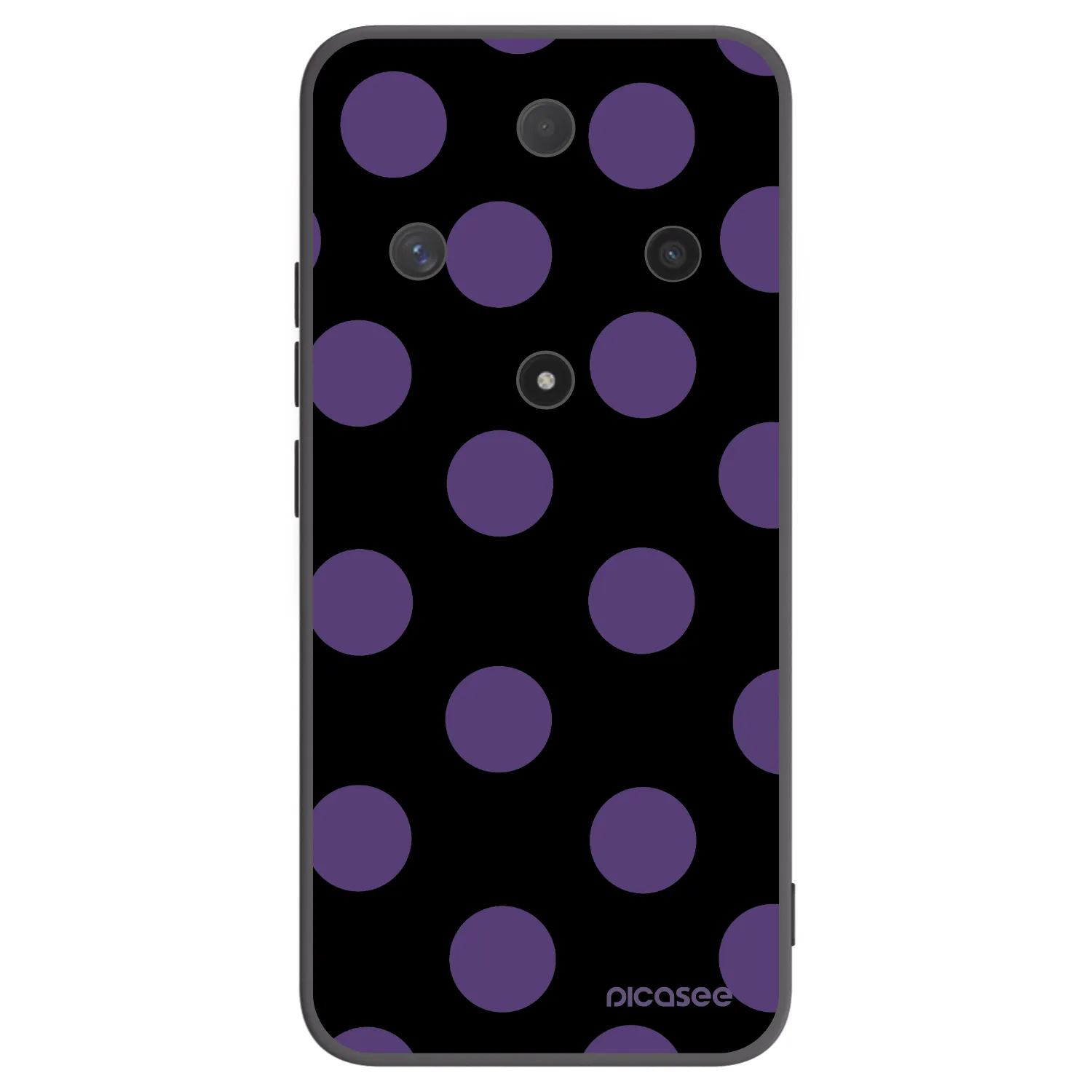 Picasee husă neagră din silicon pentru Honor Magic6 Lite 5G - Big flickers
