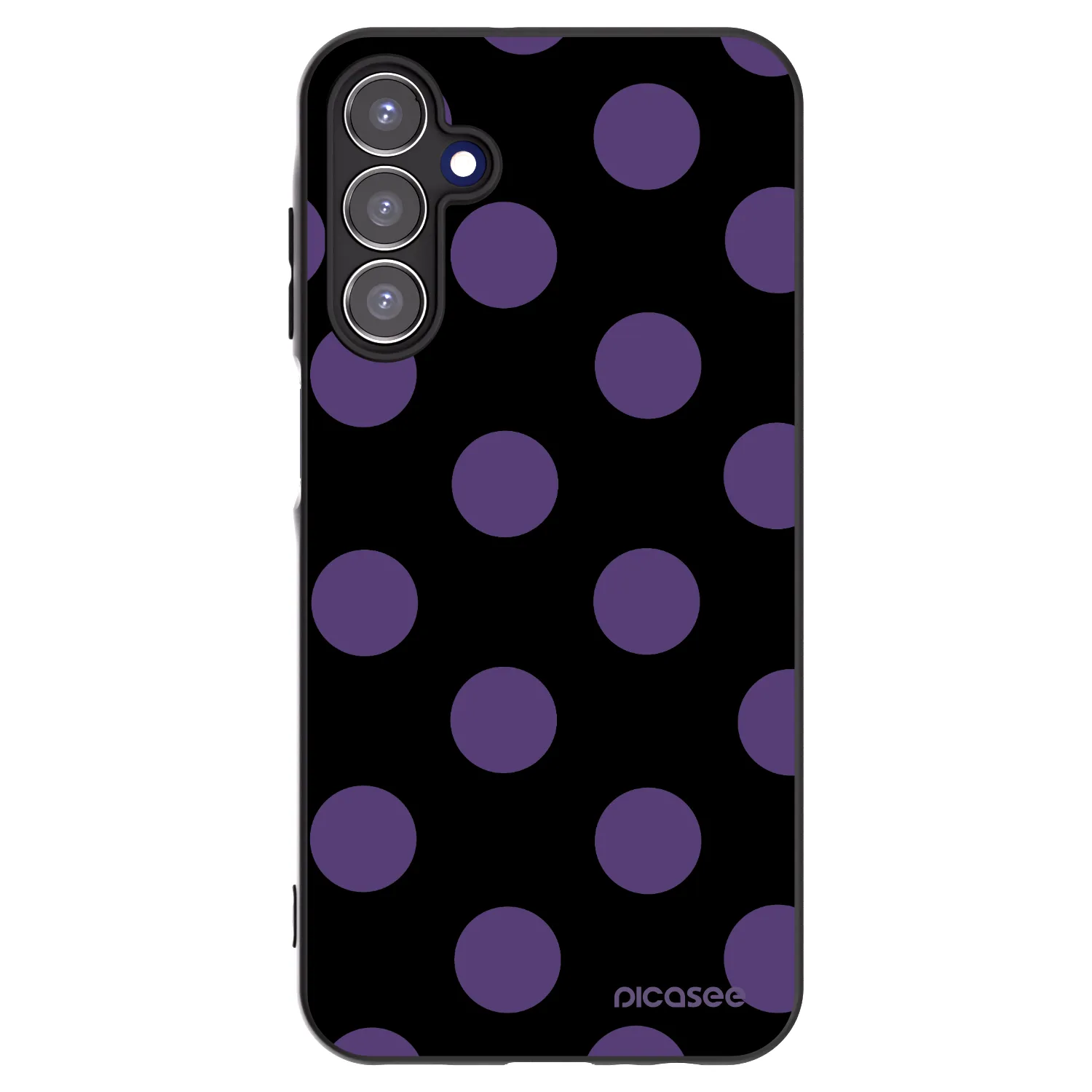 Picasee husă neagră din silicon pentru Samsung Galaxy A15 A156B 5G - Big flickers